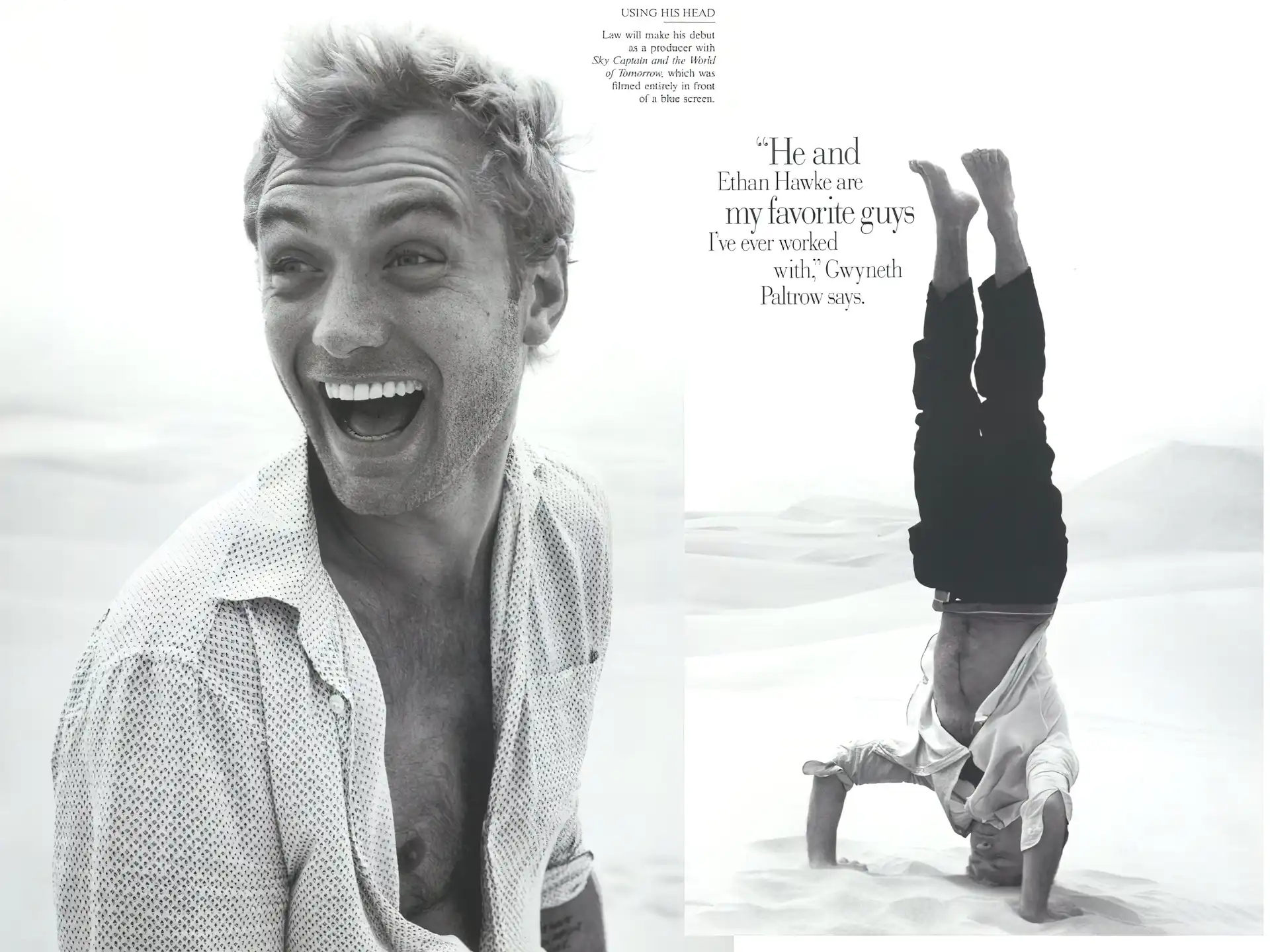 Jude Law, uśmiech
