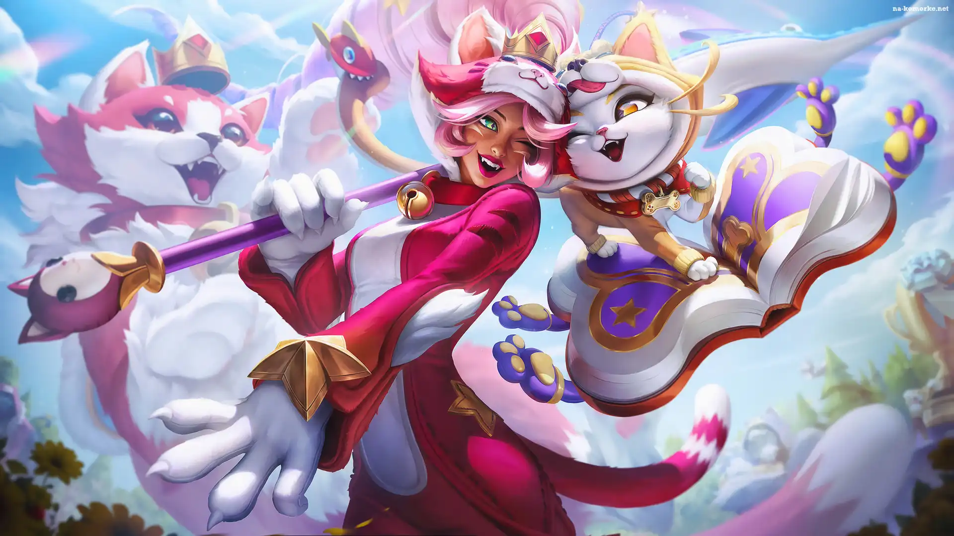 Nidalee, Yuumi, Gra, April Fools, Cats vs Dogs, Postacie, League of Legends