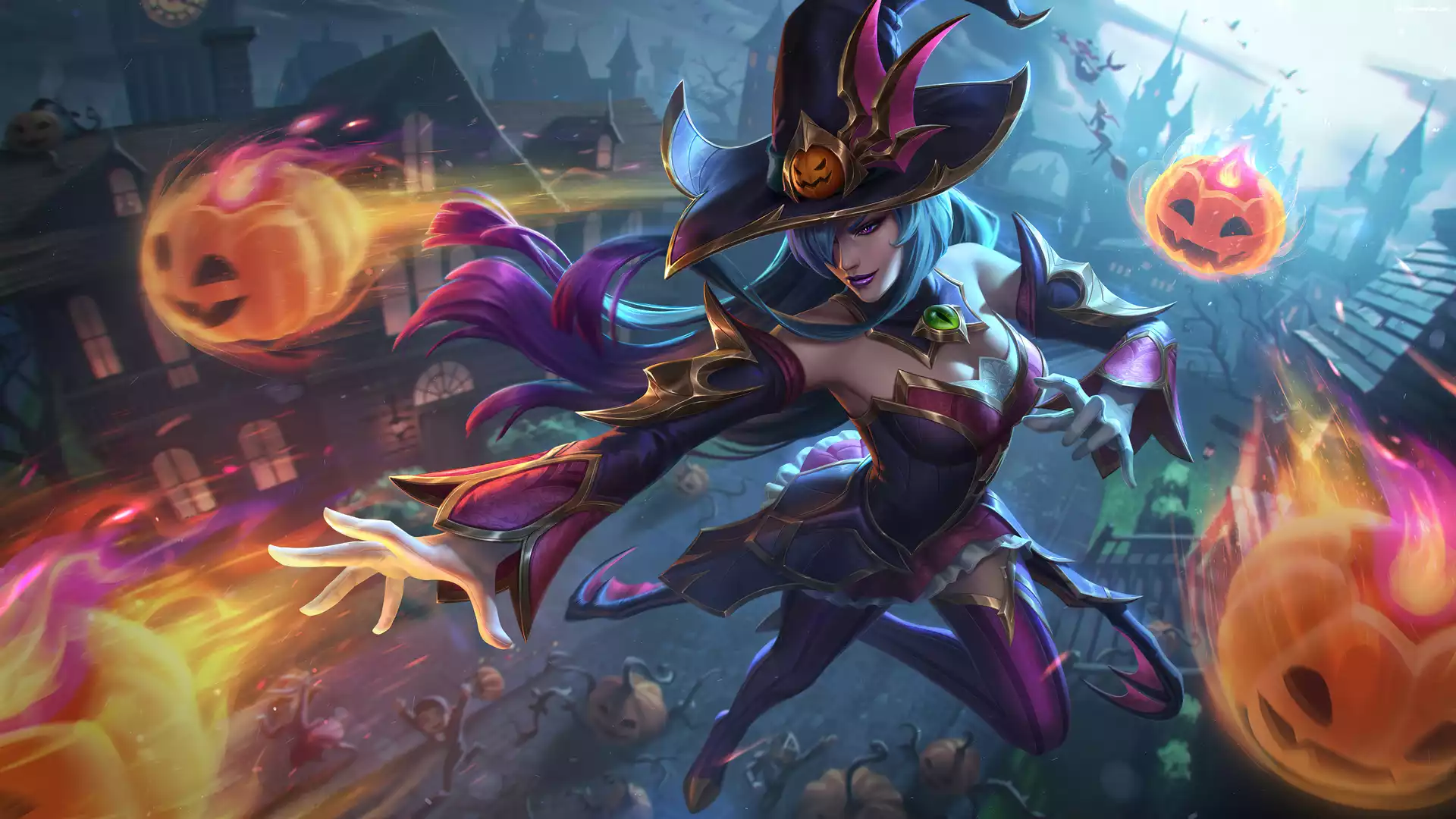 Czarodziejka, Gra, Syndra, Dynie, Postać, League of Legends