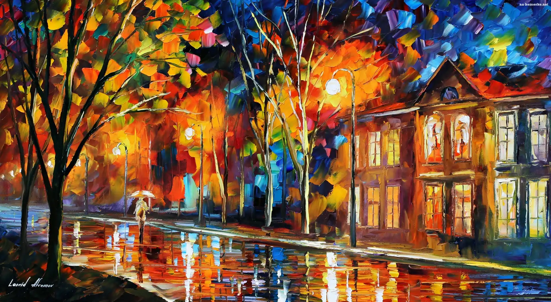 Leonid, W Deszczu, Afremov, Kobieta