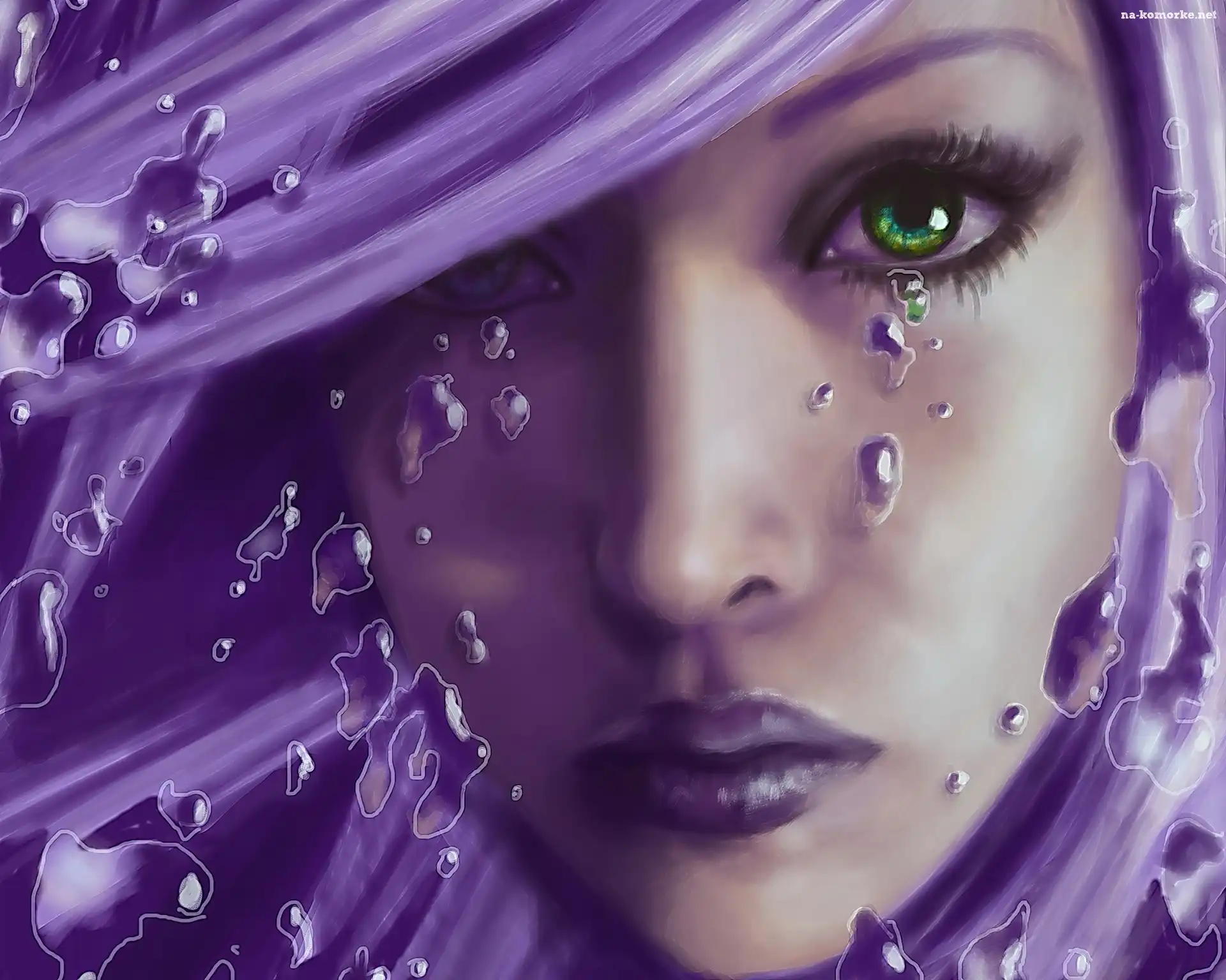 Kobieta, Lila, Grafika
