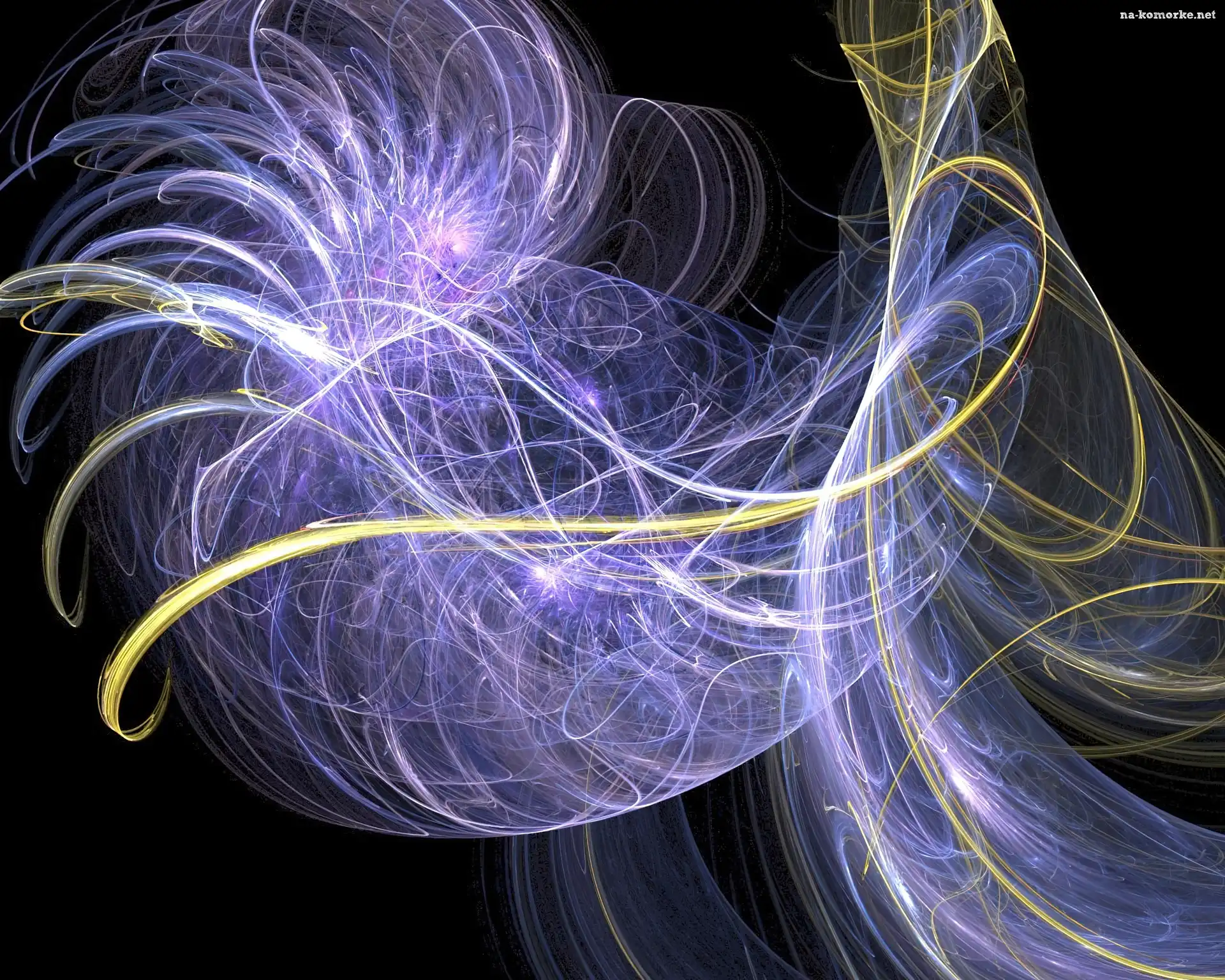 Abstrakcja, Fractal, Liliowy