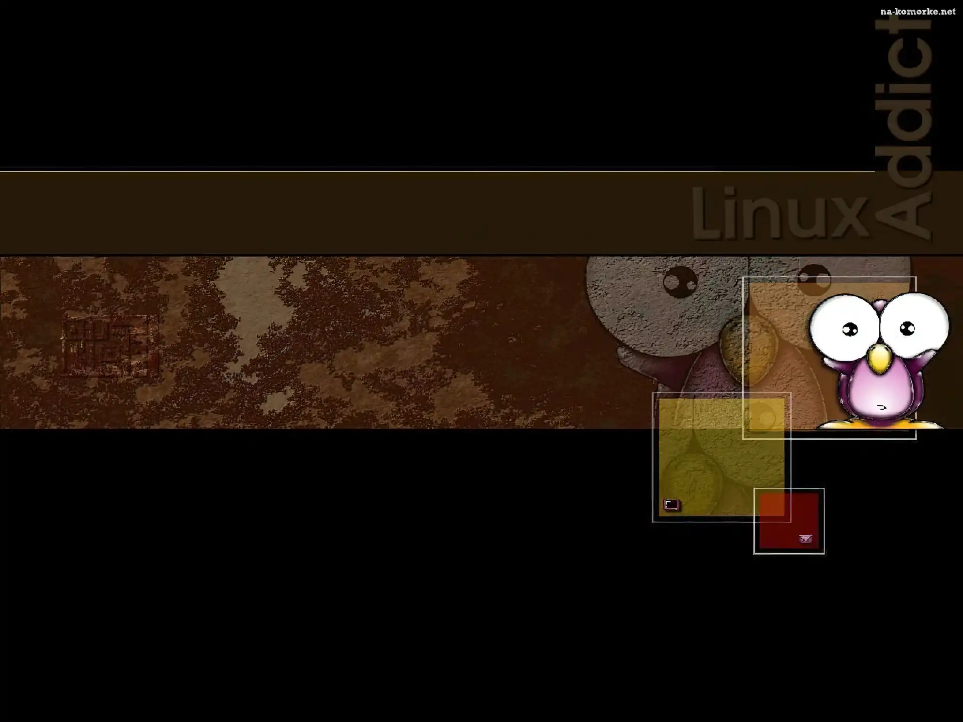 Linux, oko, grafika, pingwin