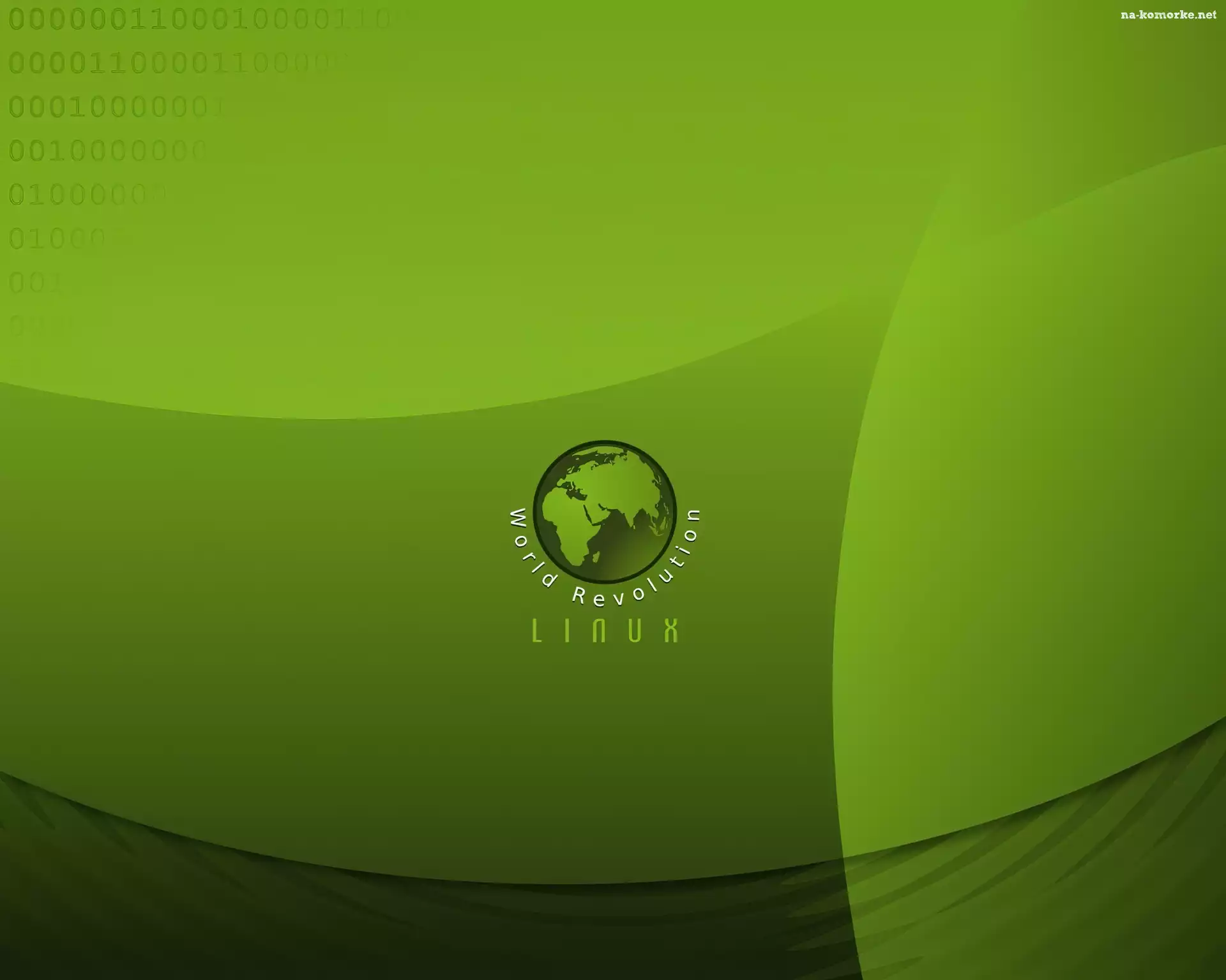 Linux, Tło, Świat, Zielone