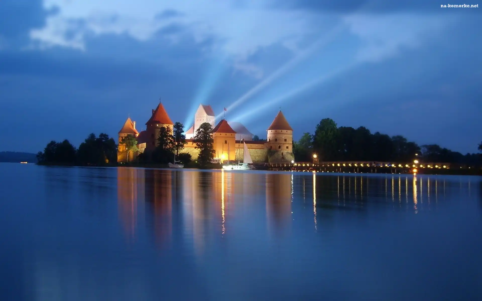 Litwa, Zamek, Jezioro, Wyspa, Troki