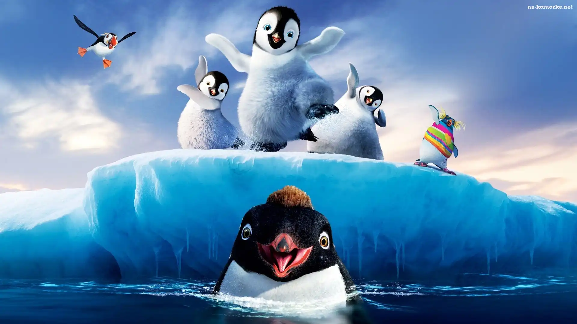 Lód, Happy Feet, Pingwiny, Tupot małych stóp