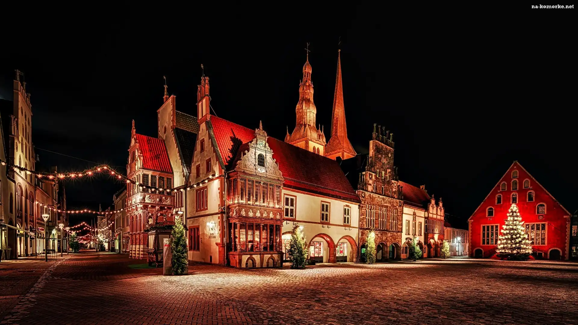 Londyn, Miasto Nocą, Budynki, Świąteczny Wystrój