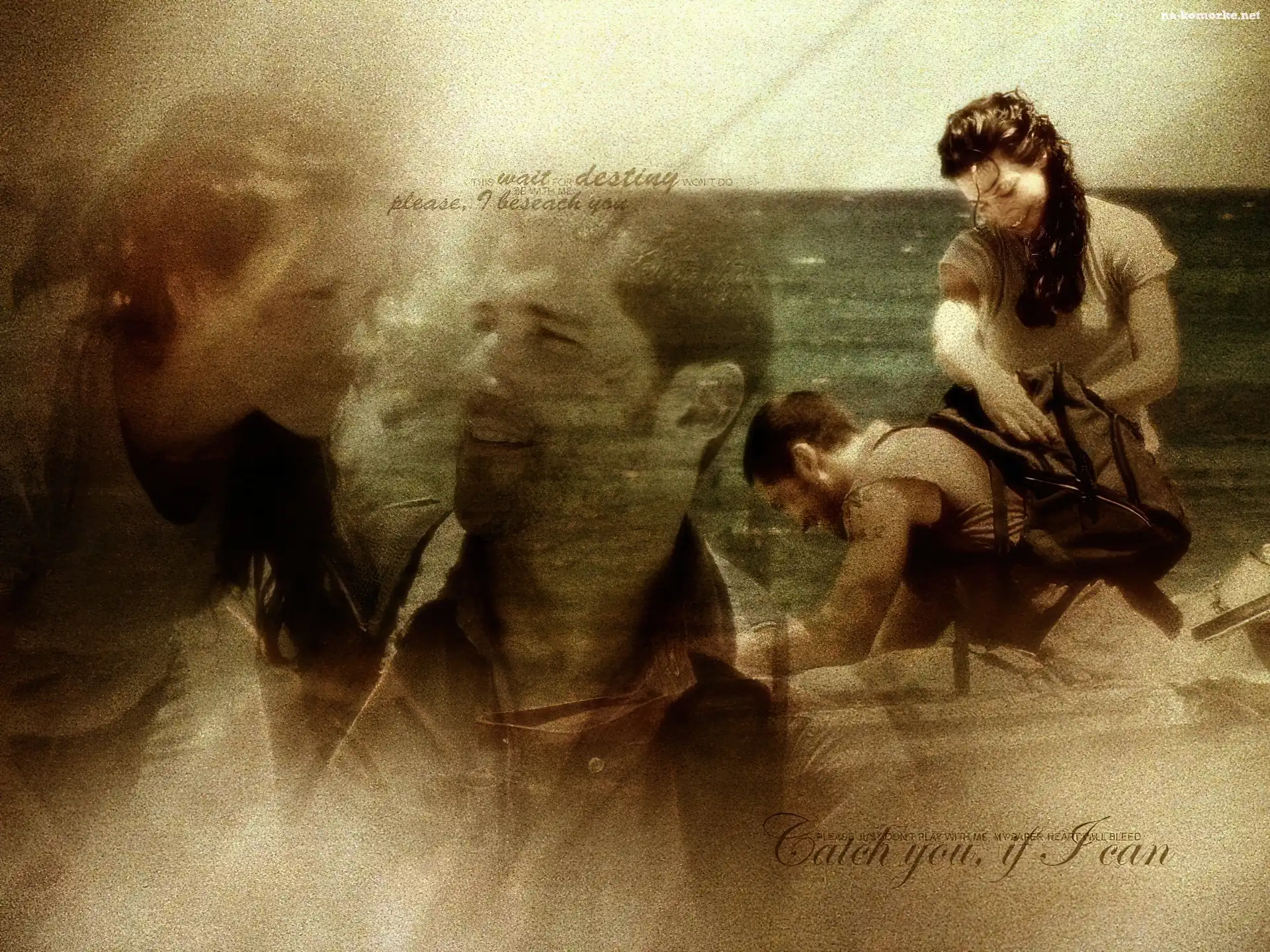 Filmy Lost, plecak, Evangeline Lilly, Matthew Fox