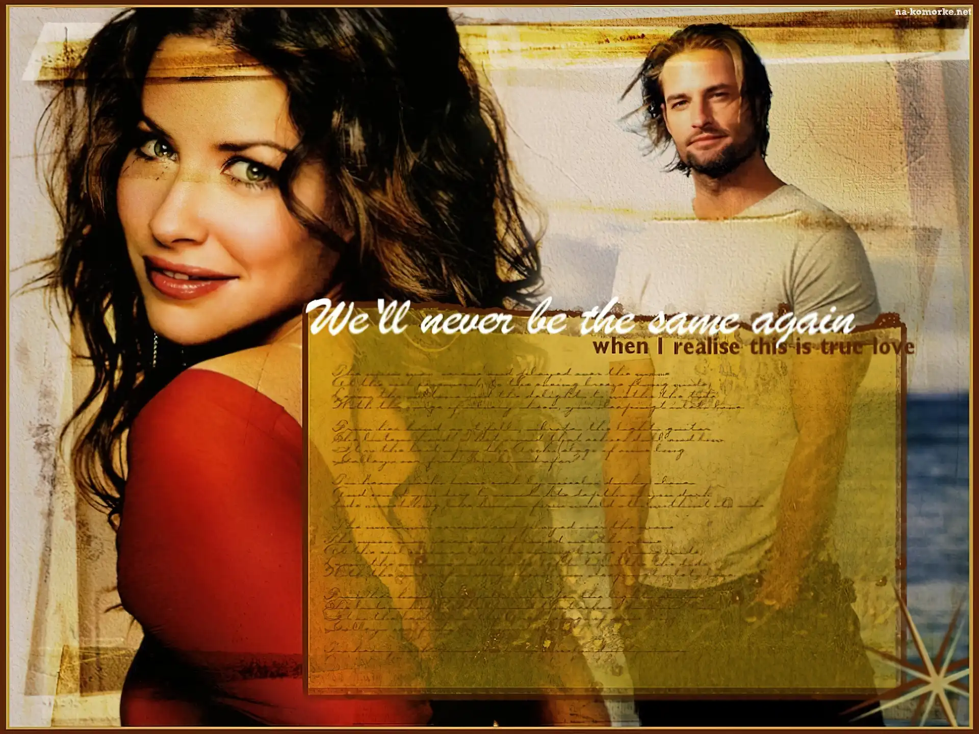 Josh Holloway, Serial, Lost, Zagubieni, Evangeline Lilly