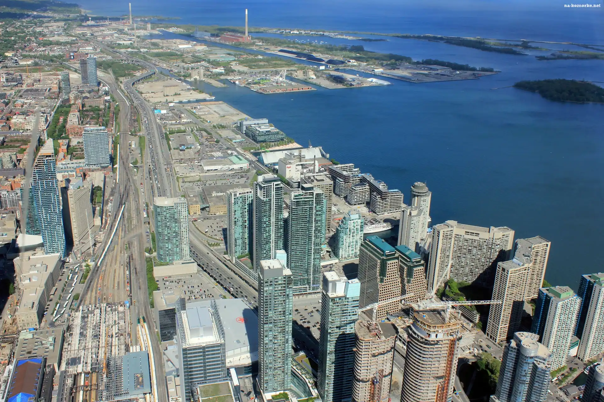 Z lotu ptaka, Toronto, Kanada, Zatoka, Zdjęcie miasta