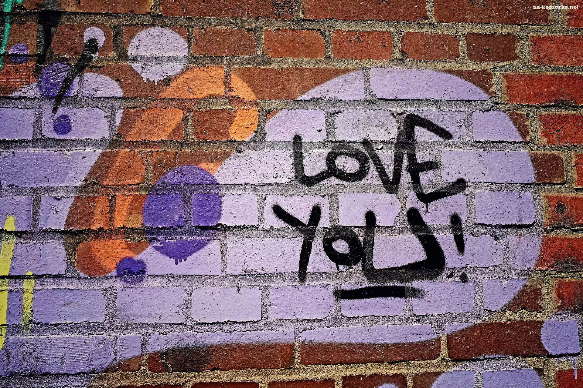 Napis, Love You, Graffiti, Åšciana