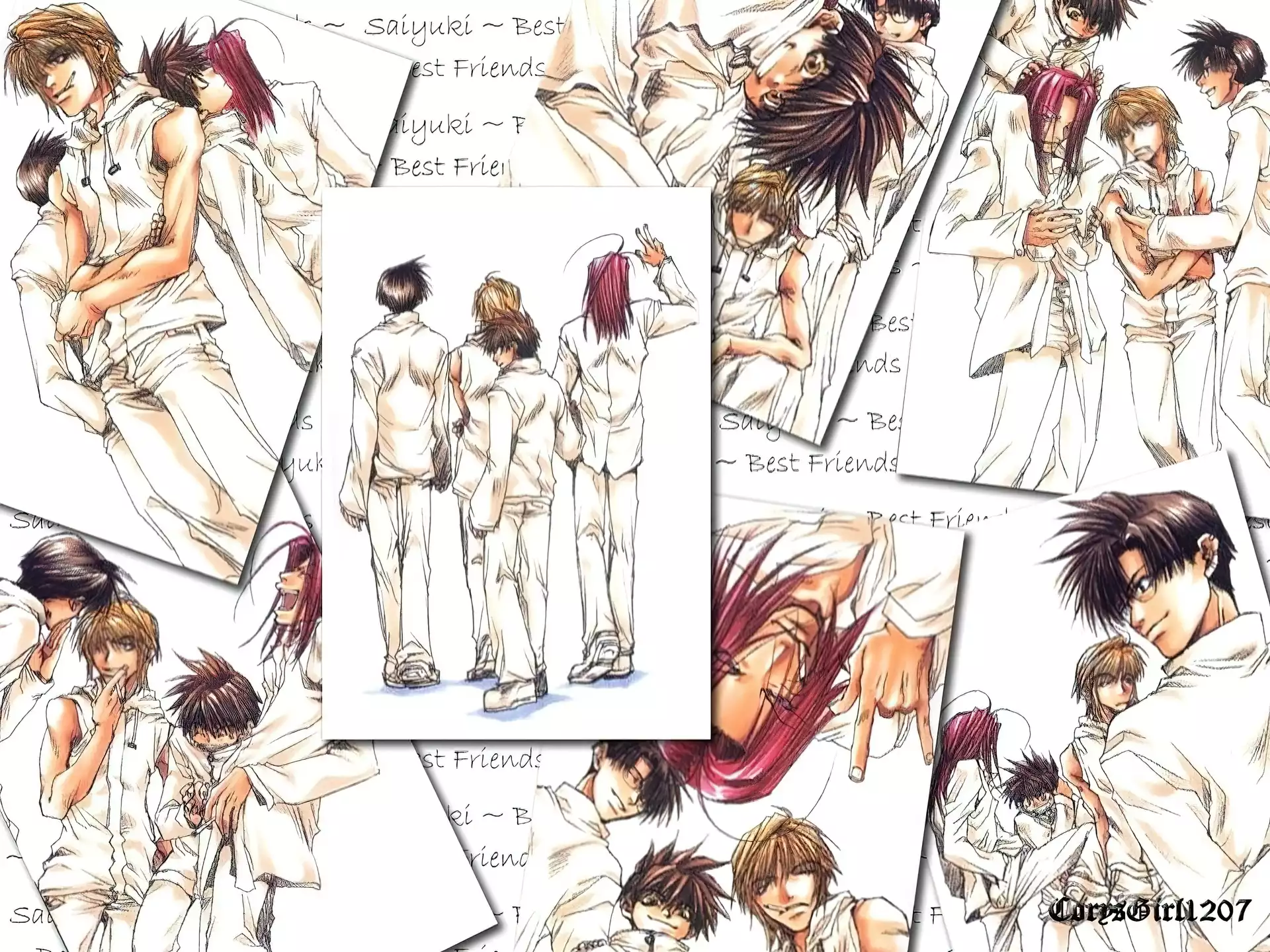 ludzie, Saiyuki, zdjęcia, plakat, postacie