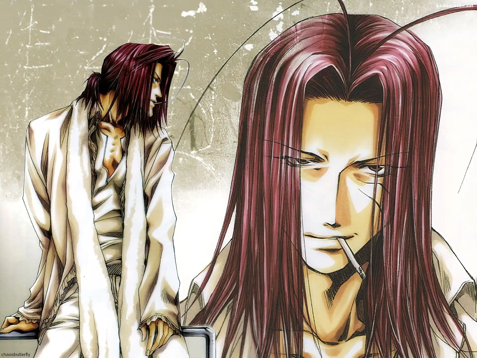 Saiyuki, papieros, ludzie