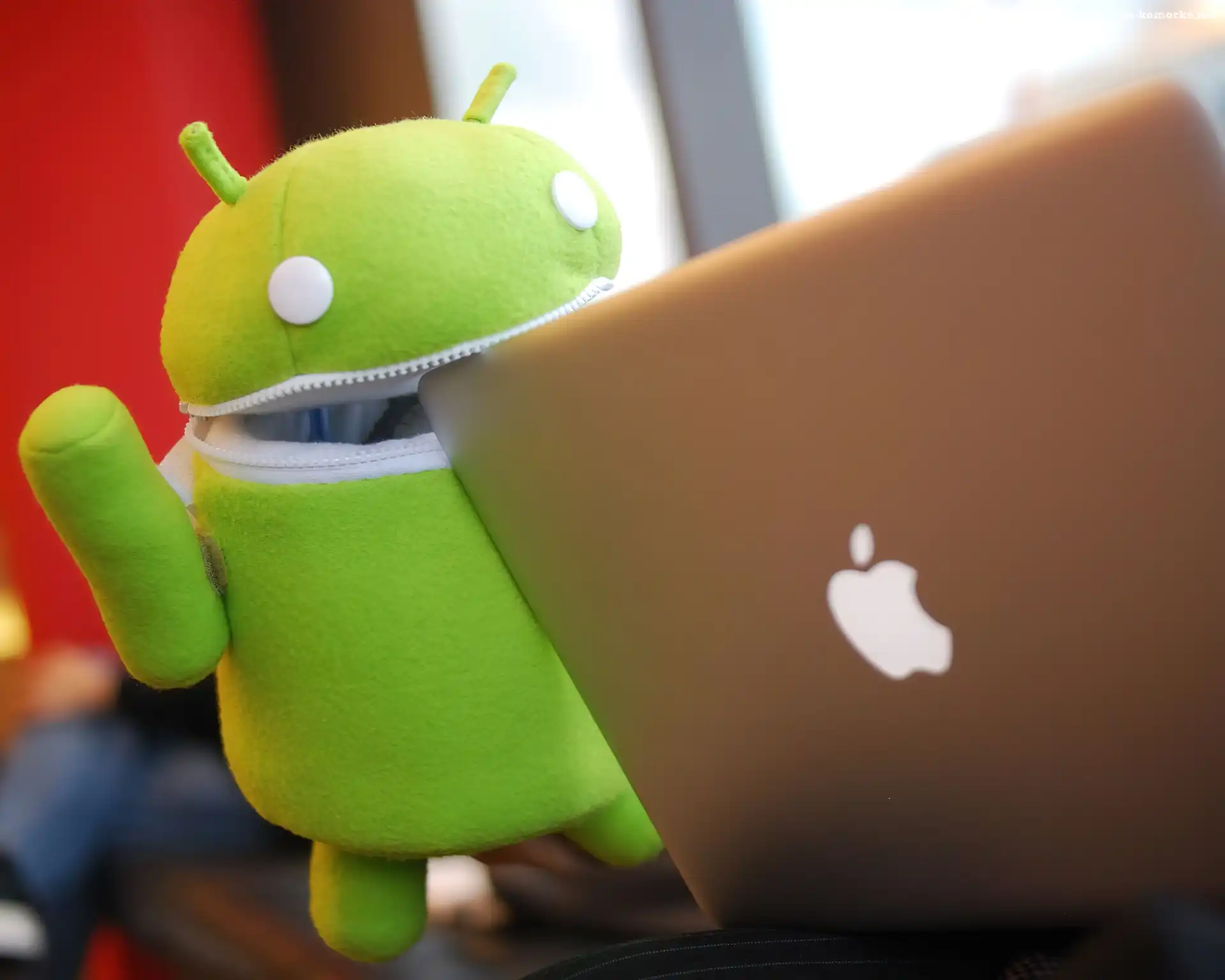 Laptop, Apple, Ludzik, Android
