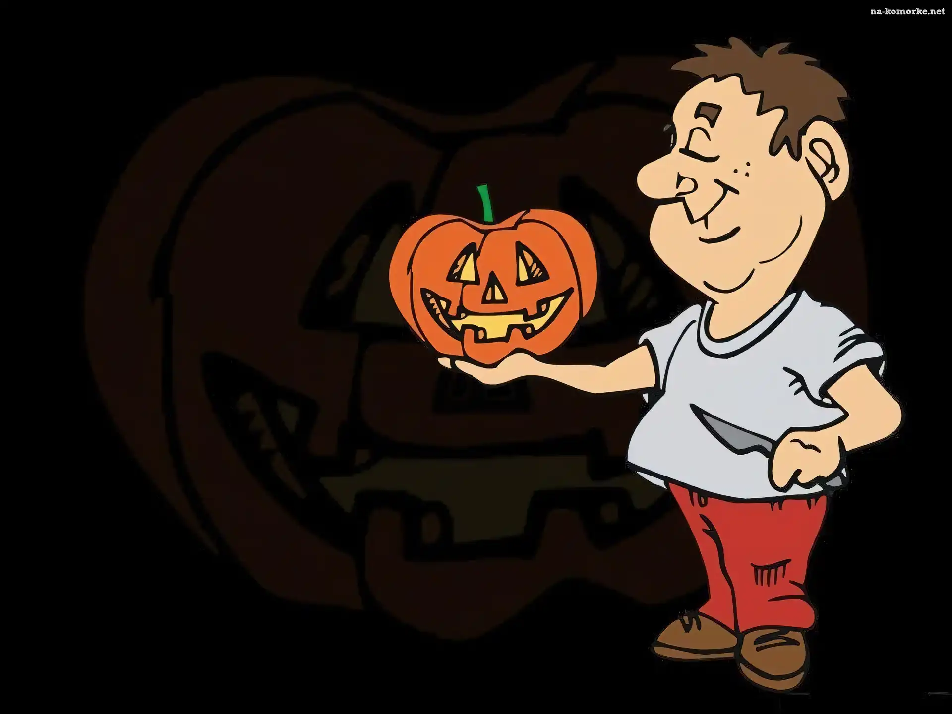 Halloween, ludzik , dynia