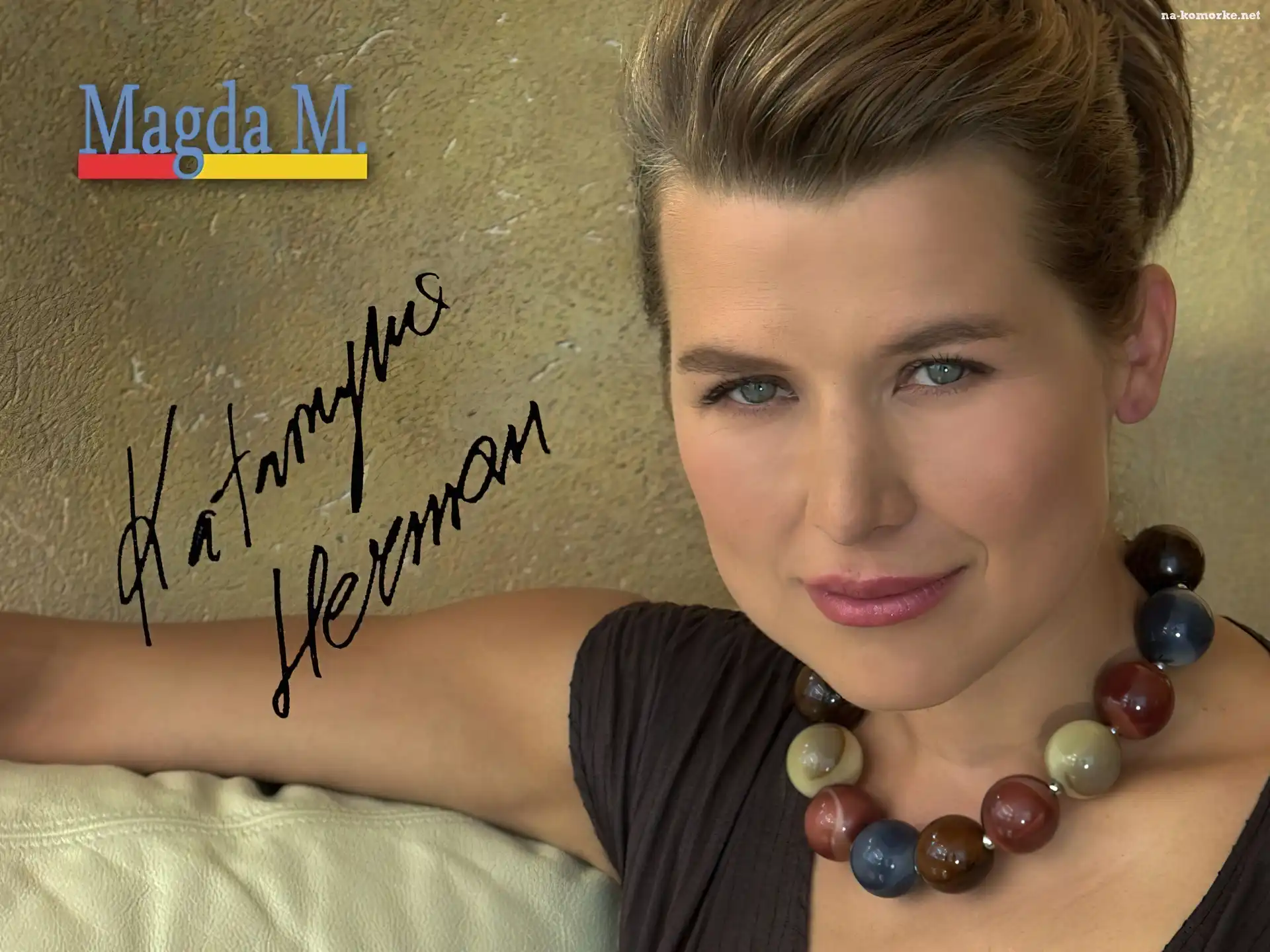Magda M, korale, Katarzyna Herman, autograf