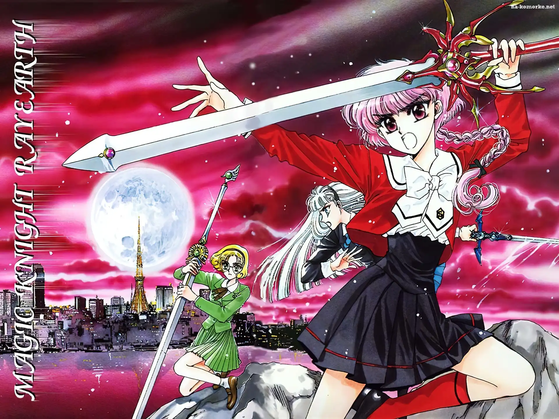Magic Knight Rayearth, miecz, kobiety, księżyc