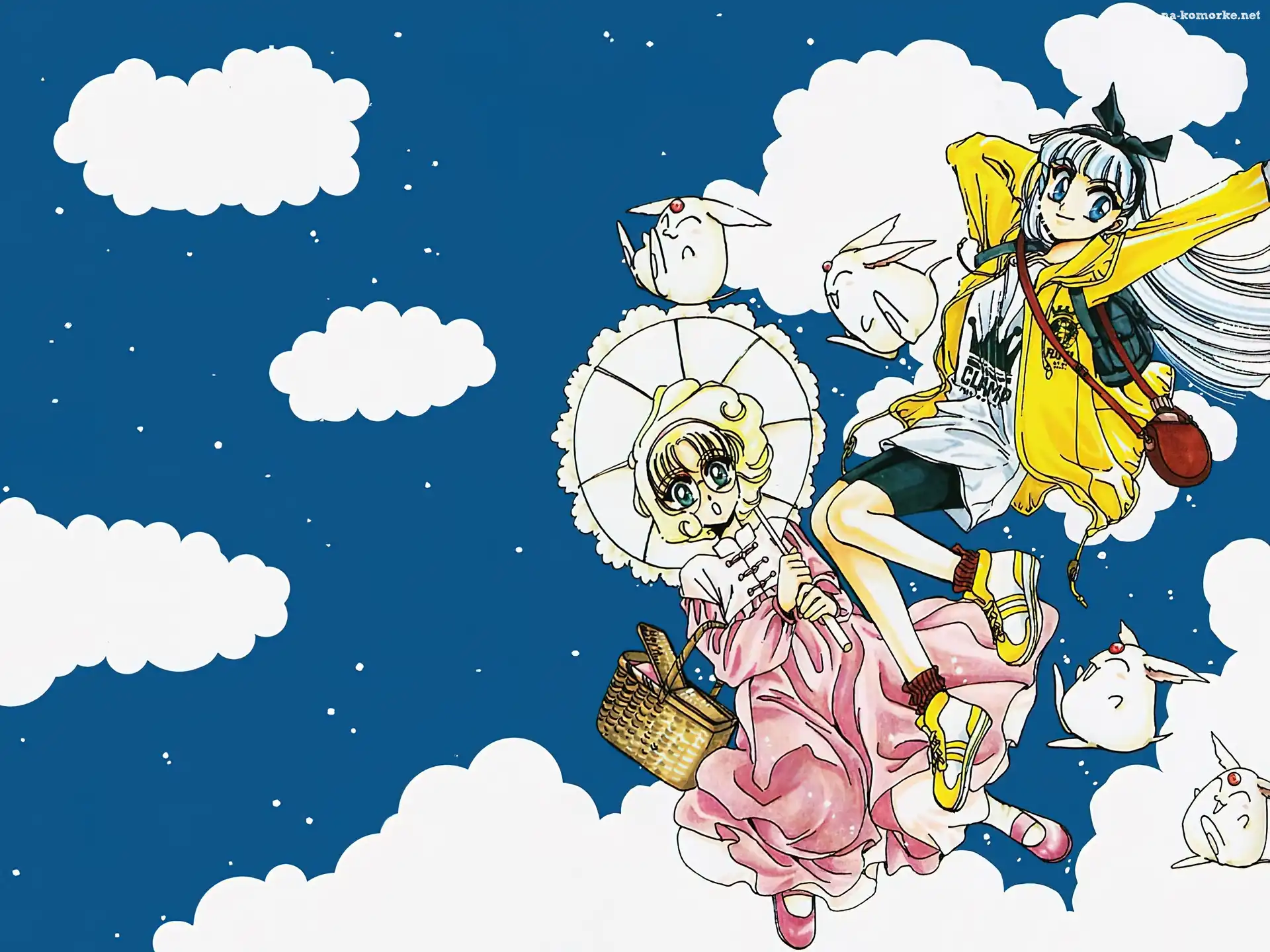 Magic Knight Rayearth, dziewczyny, pluszaki