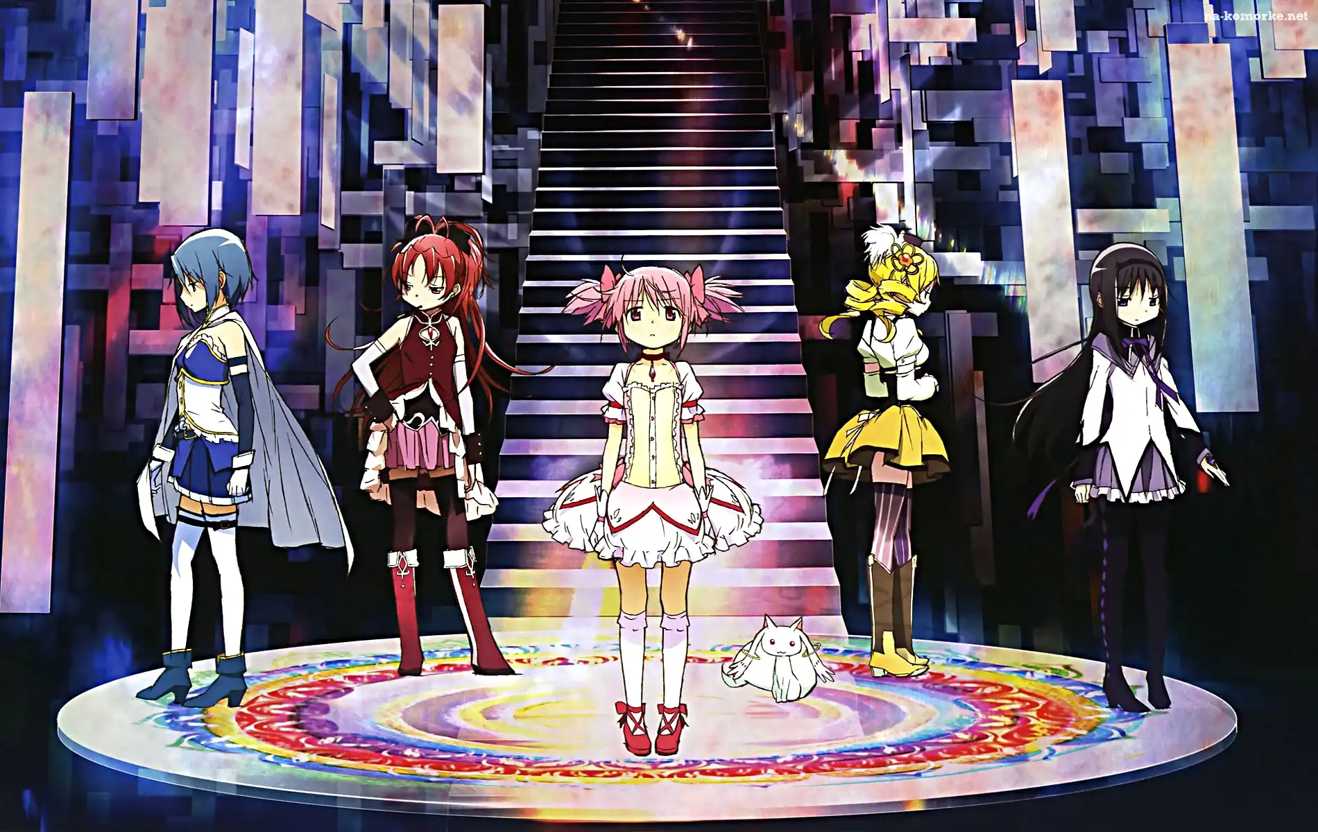 Mahou Shoujo Madoka Magica, anime, postacie
