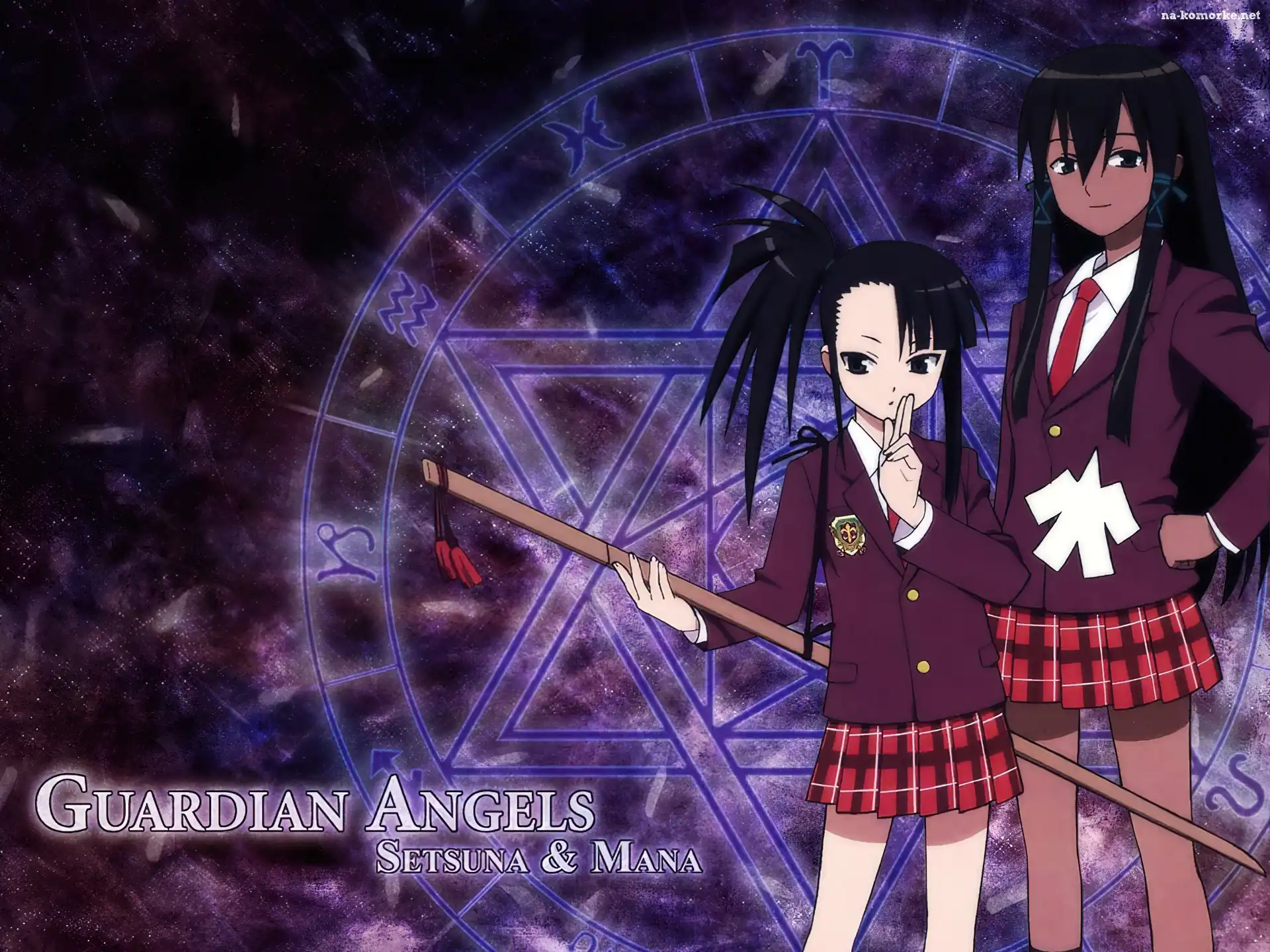 Mahou Sensei Negima, kij, kobiety, gwiazda