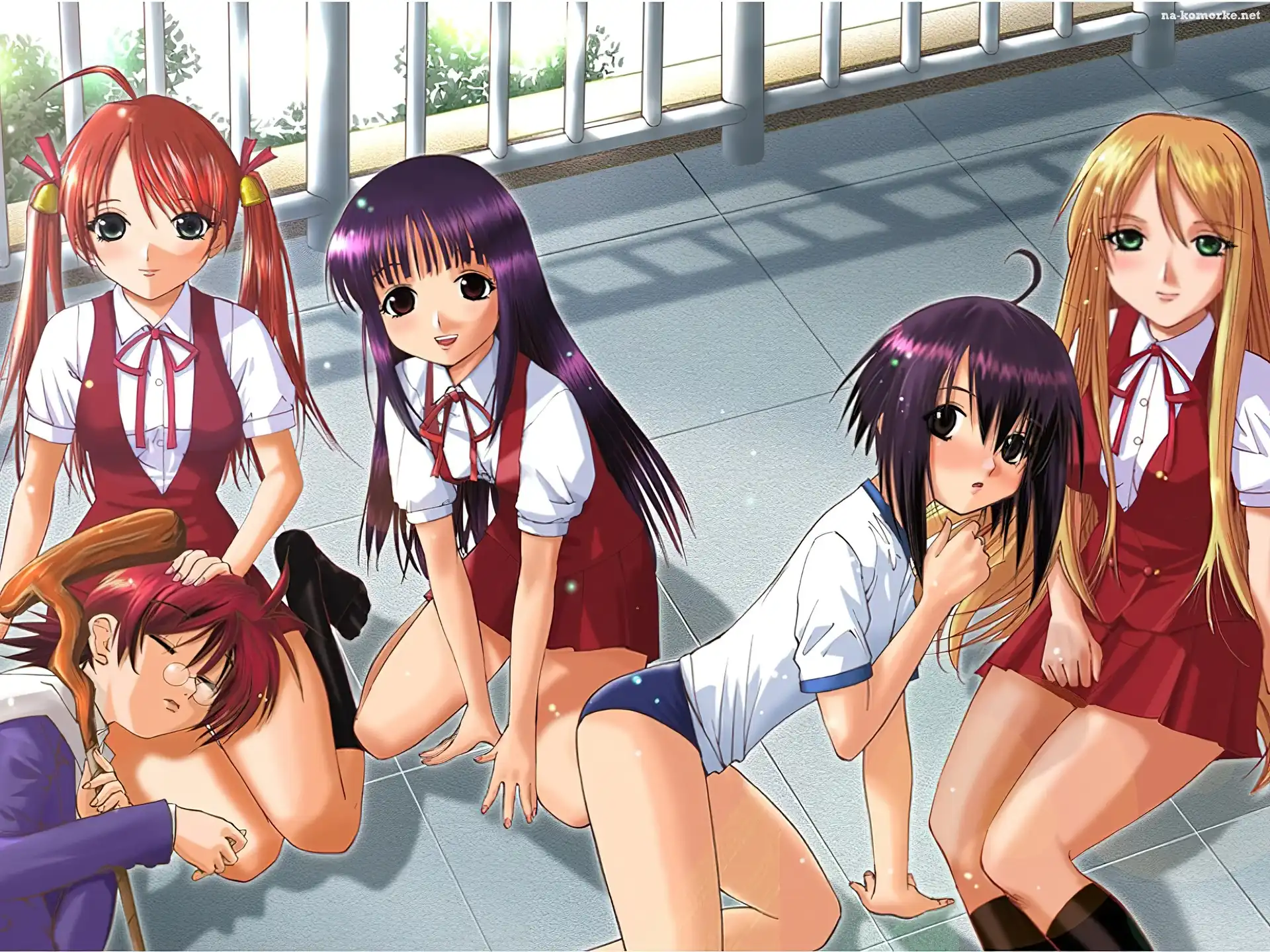 Mahou Sensei Negima, balkon, kobiety