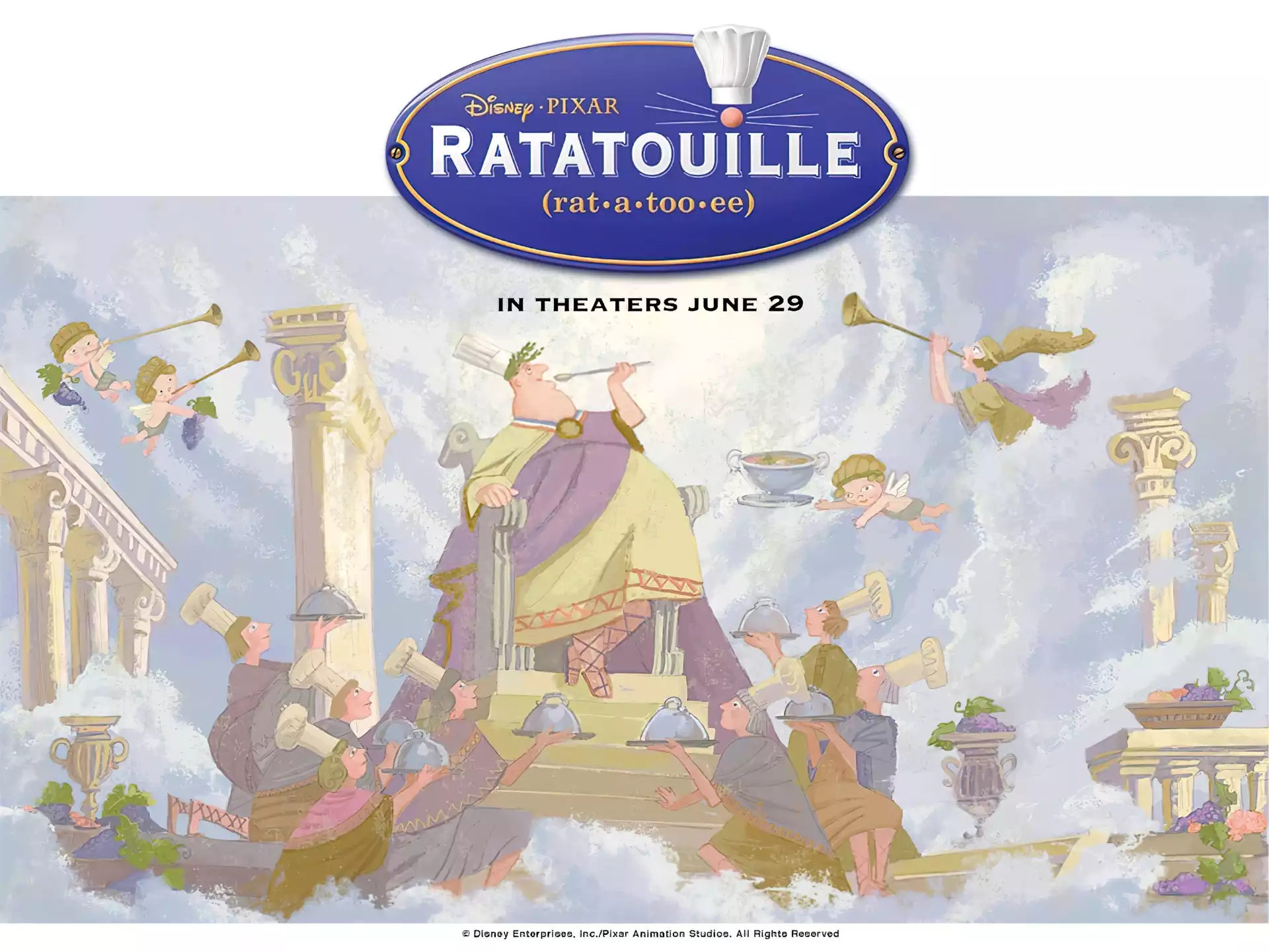 Ratatuj, malowidło, ścienne