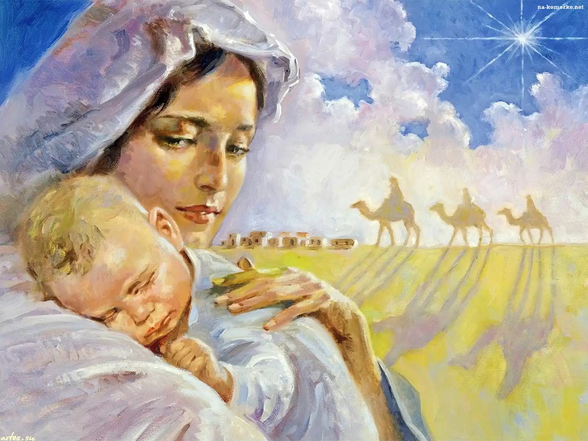 Mały, Święta, Jezus, Maryja