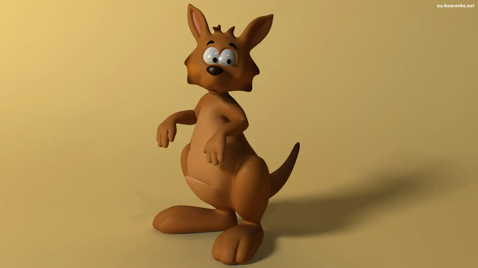 Mały, 3D, Kangur, Grafika