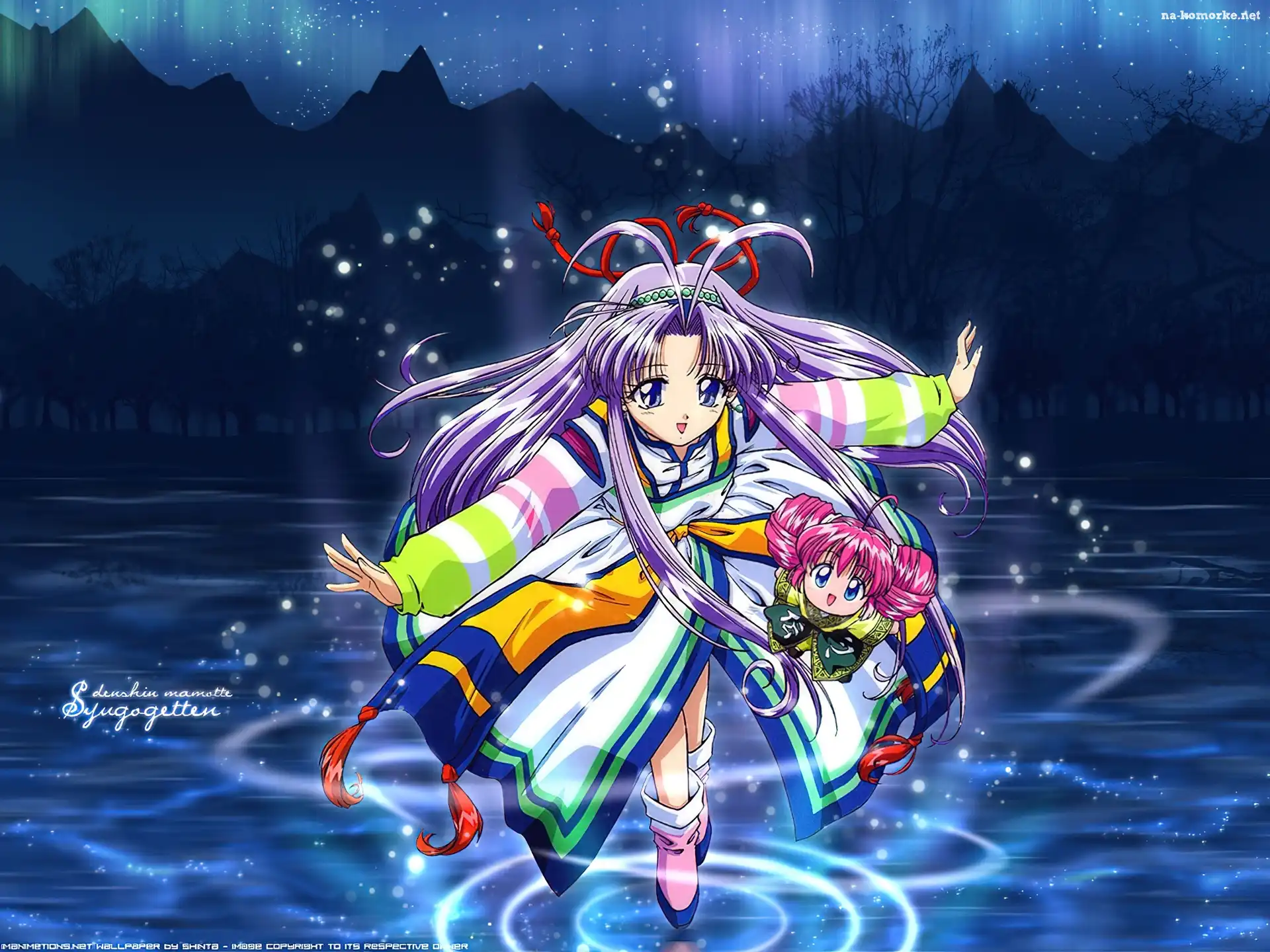 Mamotte Shugogetten, magia, jezioro, dziewczyny