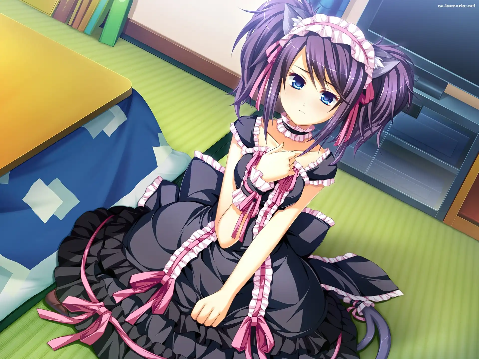 Manga, Pokojówka, Suknia, Kucyki