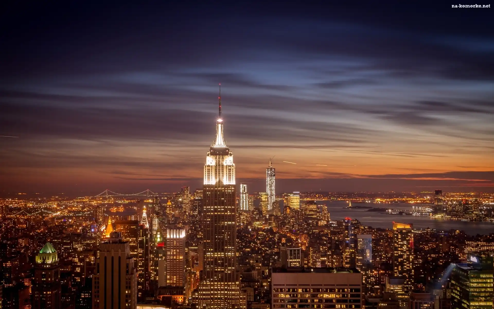 Manhattan, Noc, Nowy, Jork