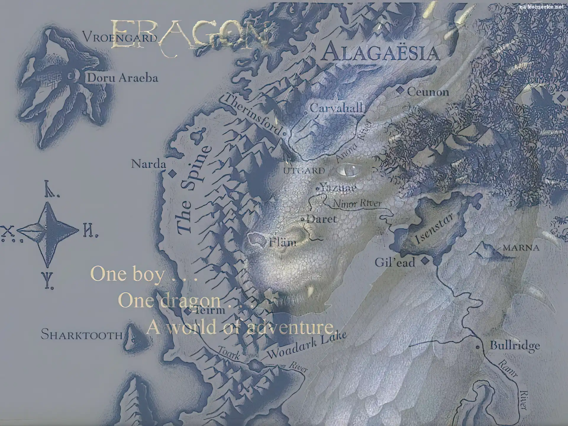 Eragon, mapa, napisy