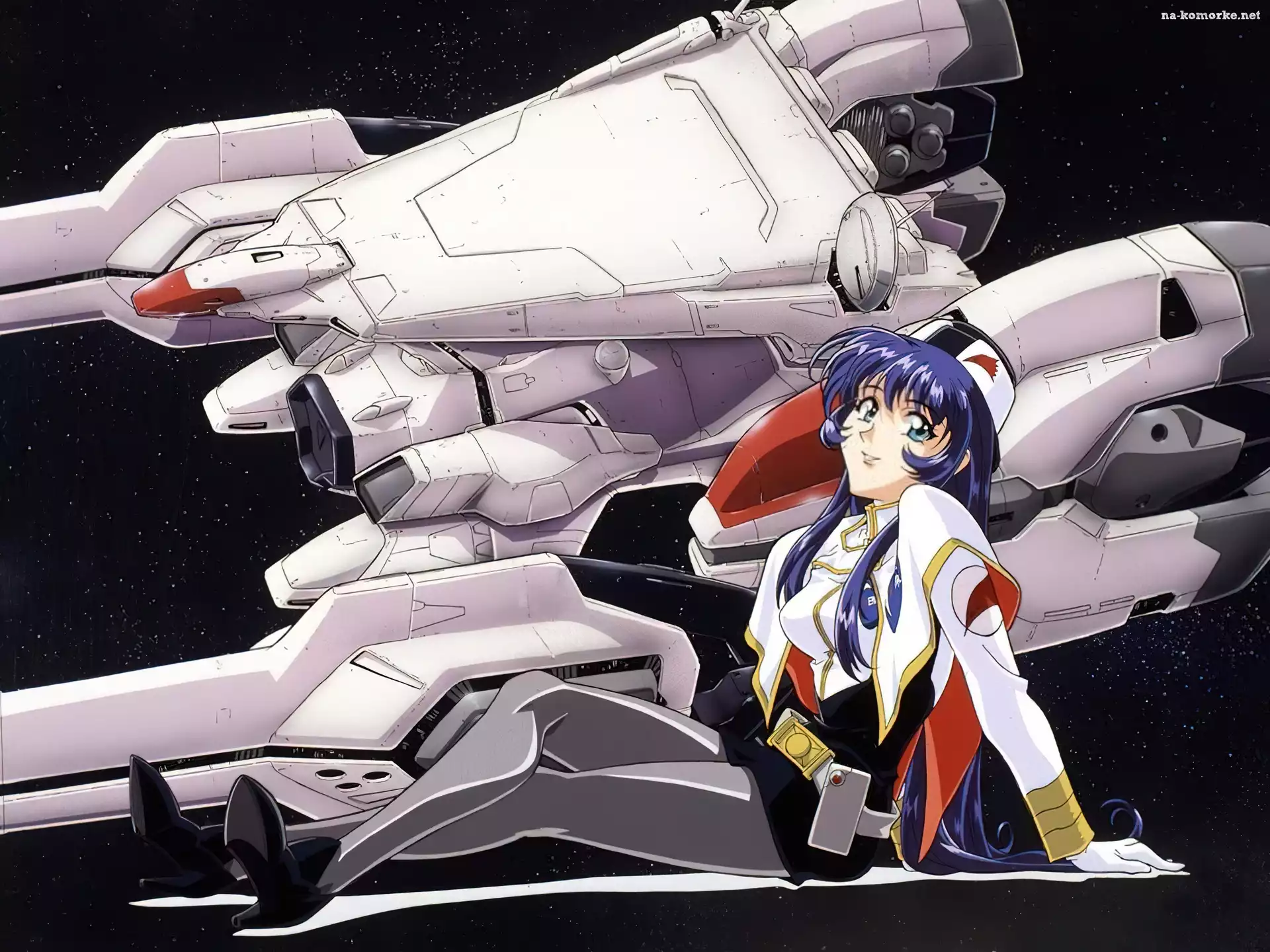 Martian Successor Nadesico, kobieta, kosmos, pojazd, kosmiczny