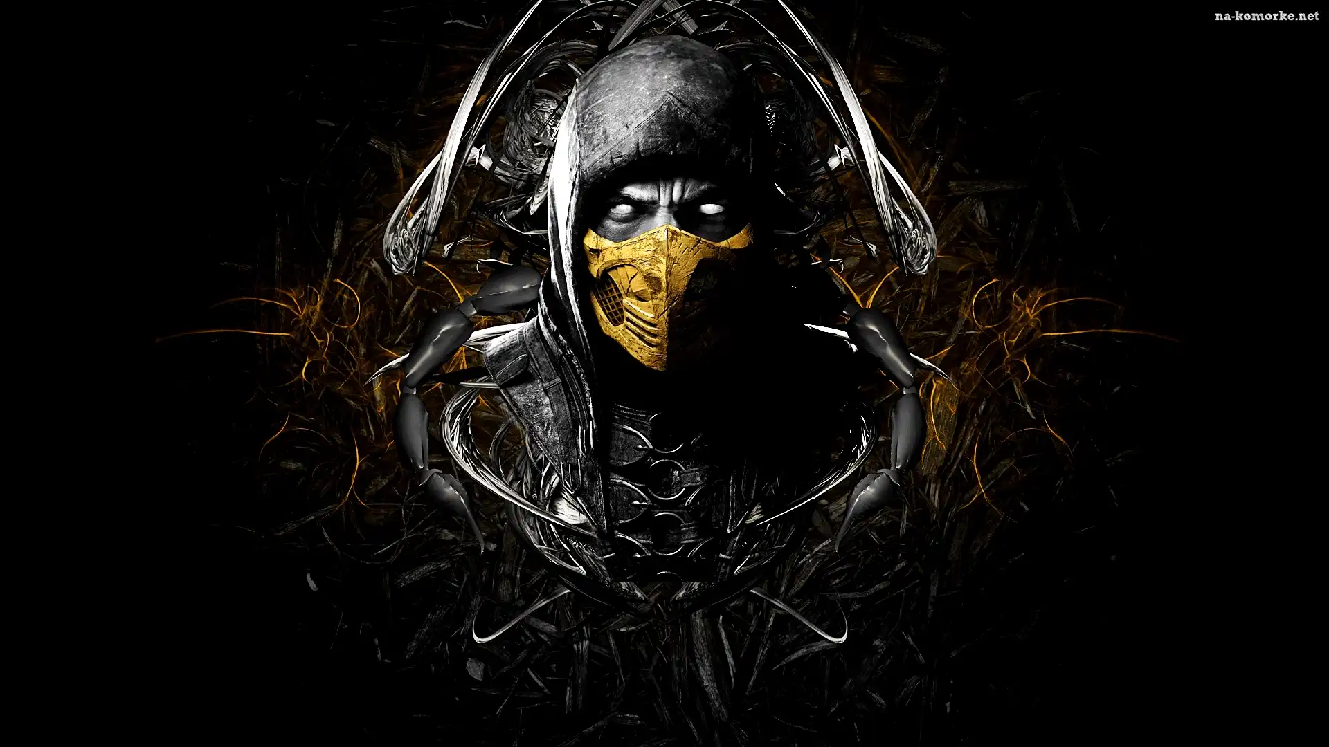 Maska, Gra, Mortal Kombat, Scorpion, Twarz