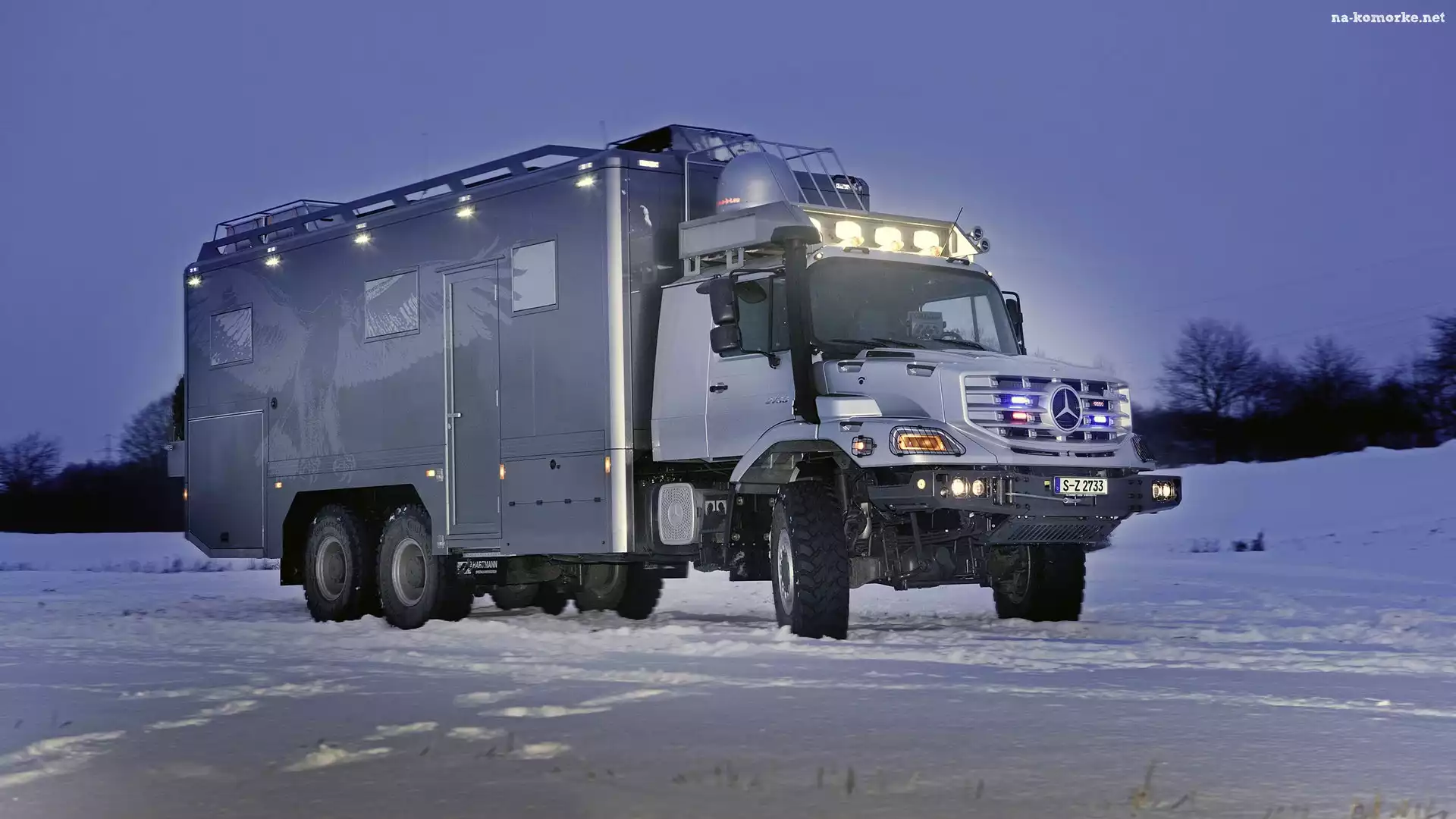 Mercedes, Åšnieg, Zetros, Zima