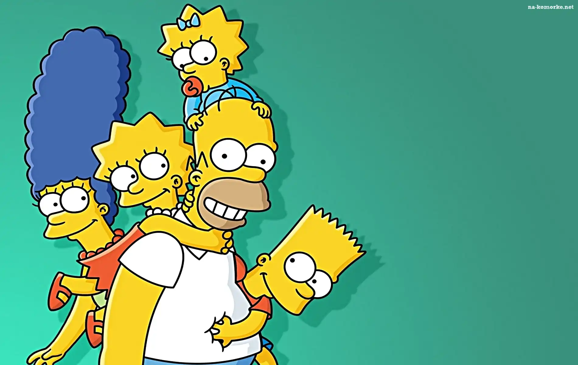 Simpsonowie, Merge, Maggie, The Simpsons, Homer, Bart, Lisa