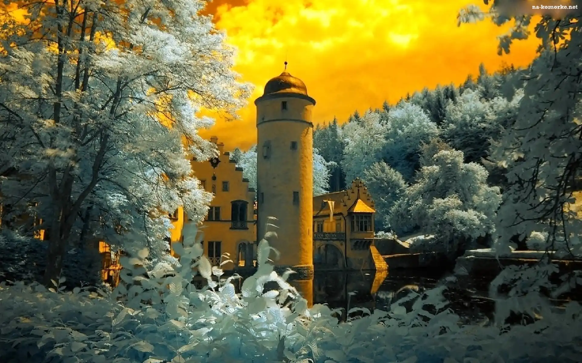 Zamek, Mespelbrunn, Bawaria
