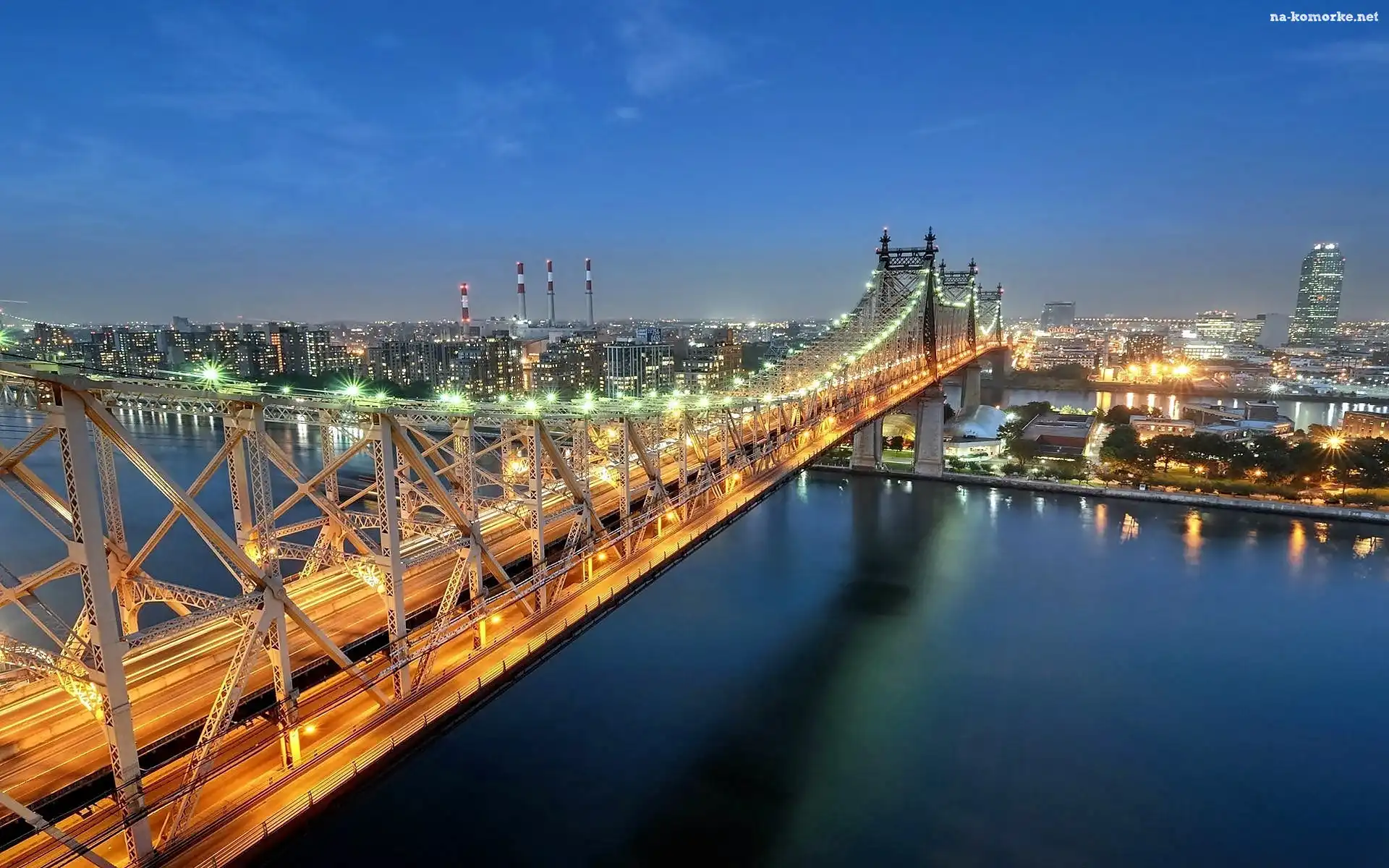 Miasta, Morze, Most, Queensboro, Panorama