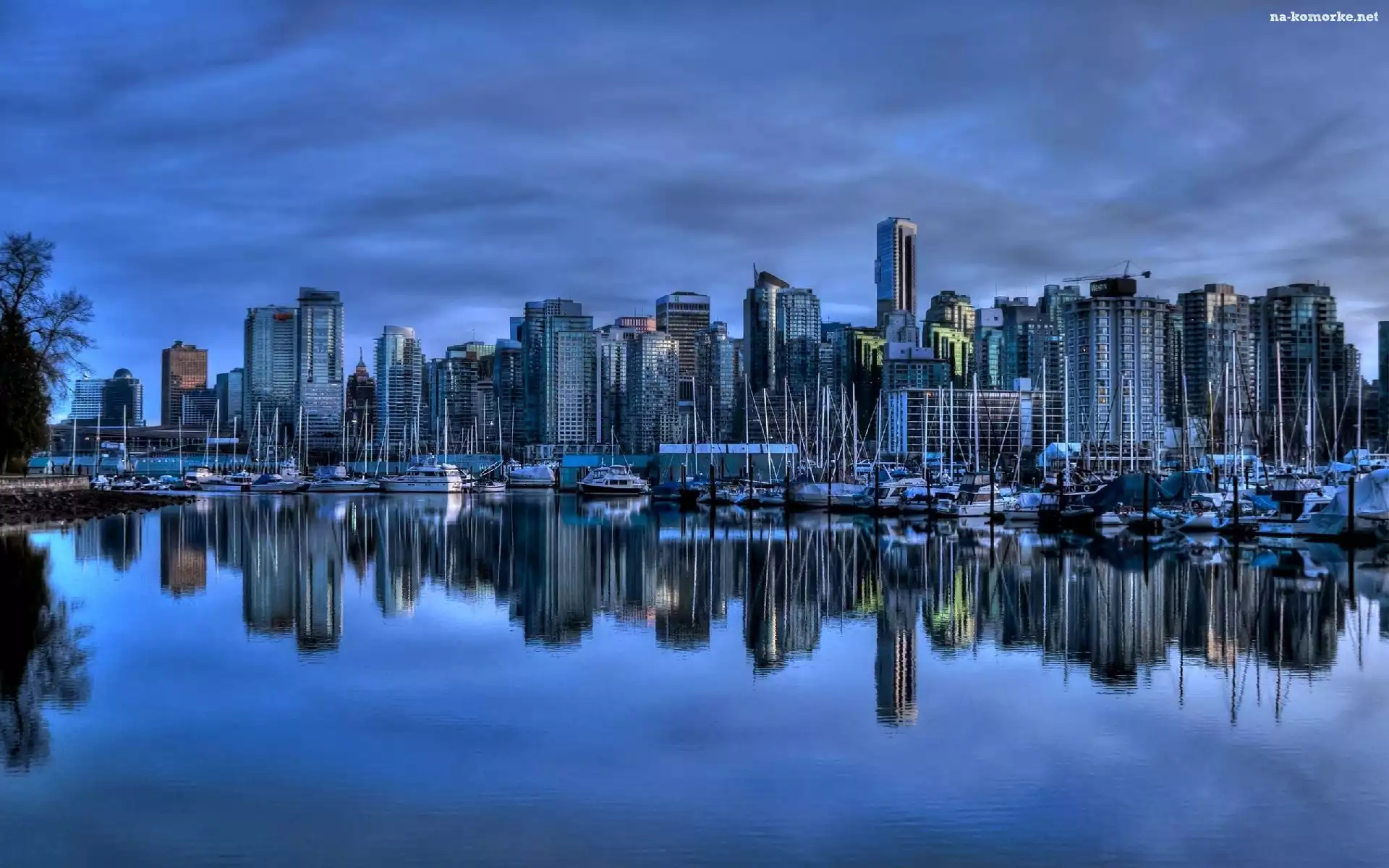 Miasto, Kanada, Niebieski, Port