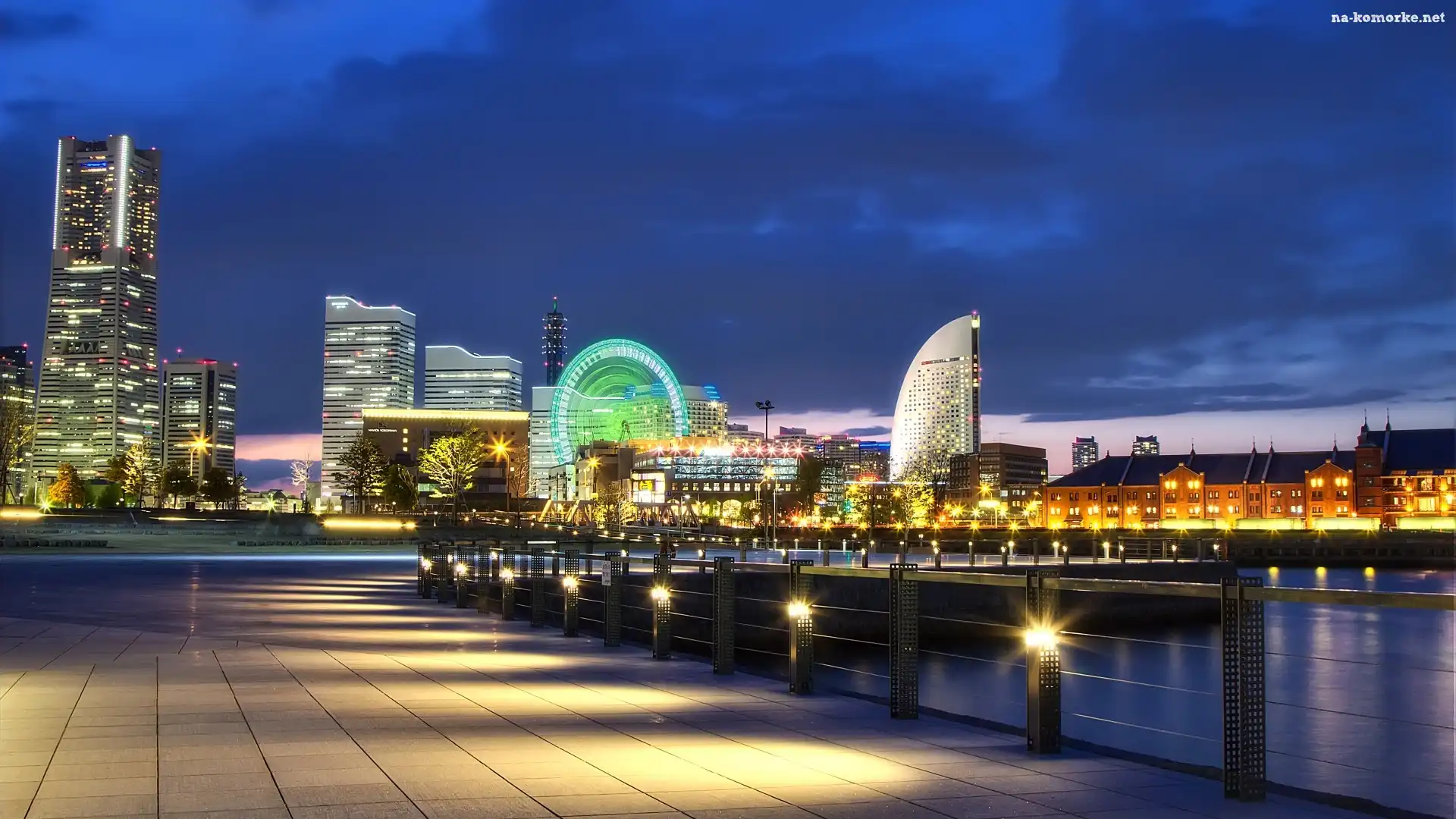 Miasto, Japonia, Panorama, Yokohama