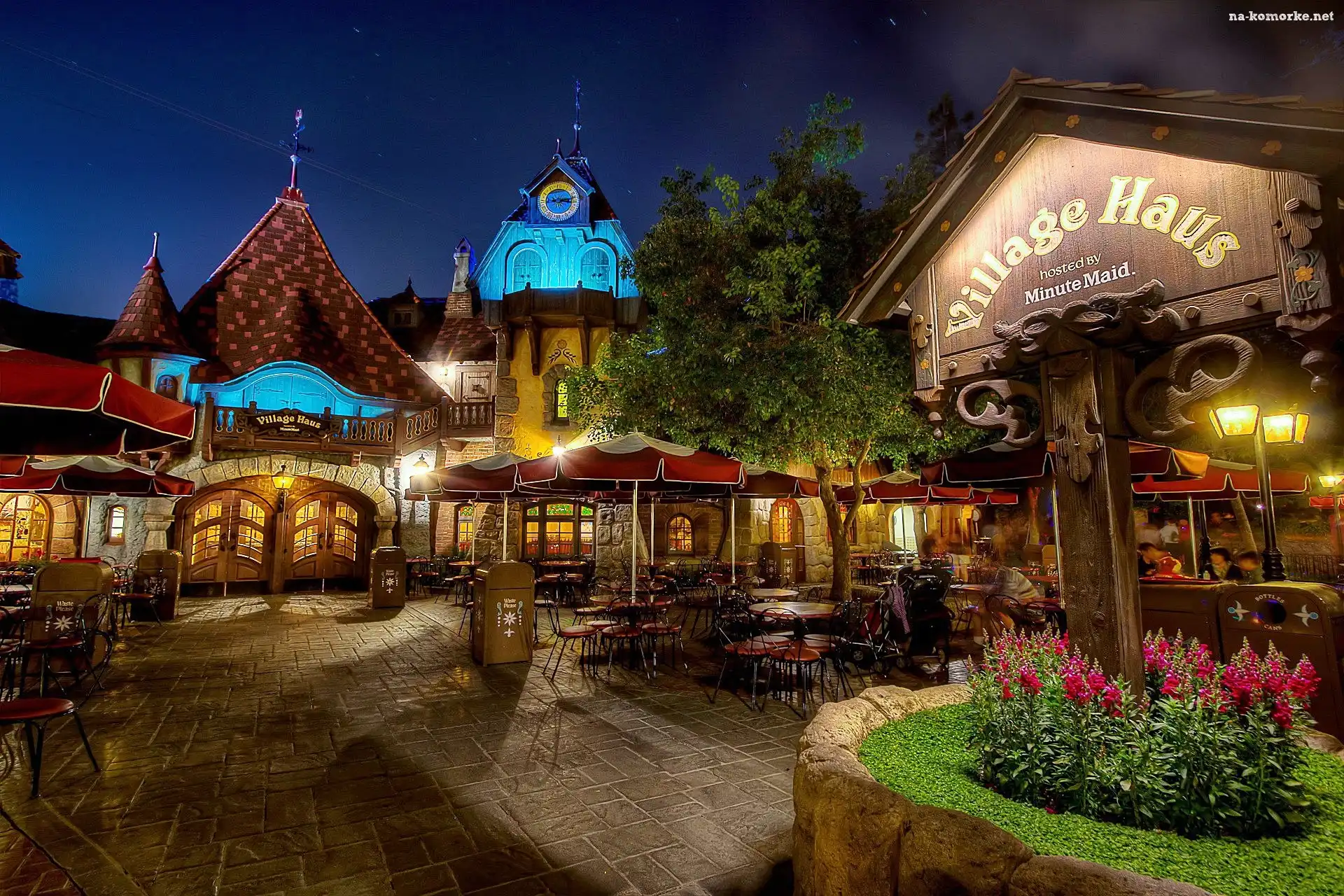 Miasto, Kalifornia, Restauracja, Disneyland