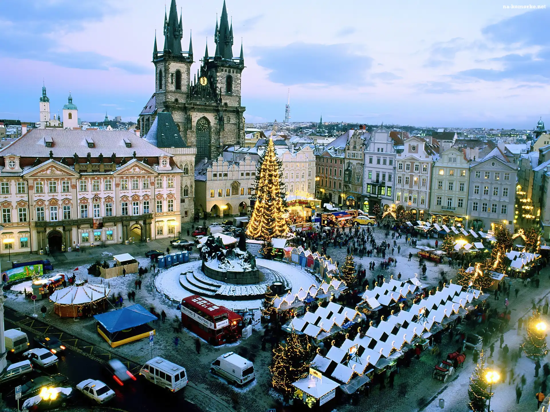 Miasto, Dekoracja, Świąteczna