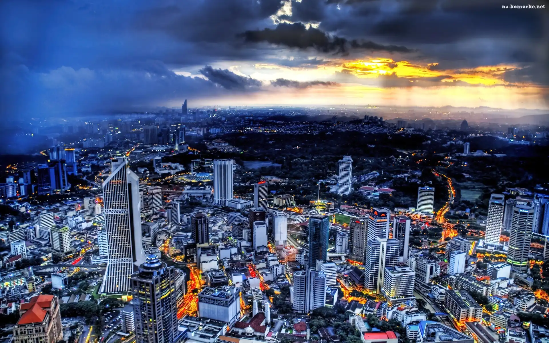 Miasto, Malezja, Wieżowce, Selangor