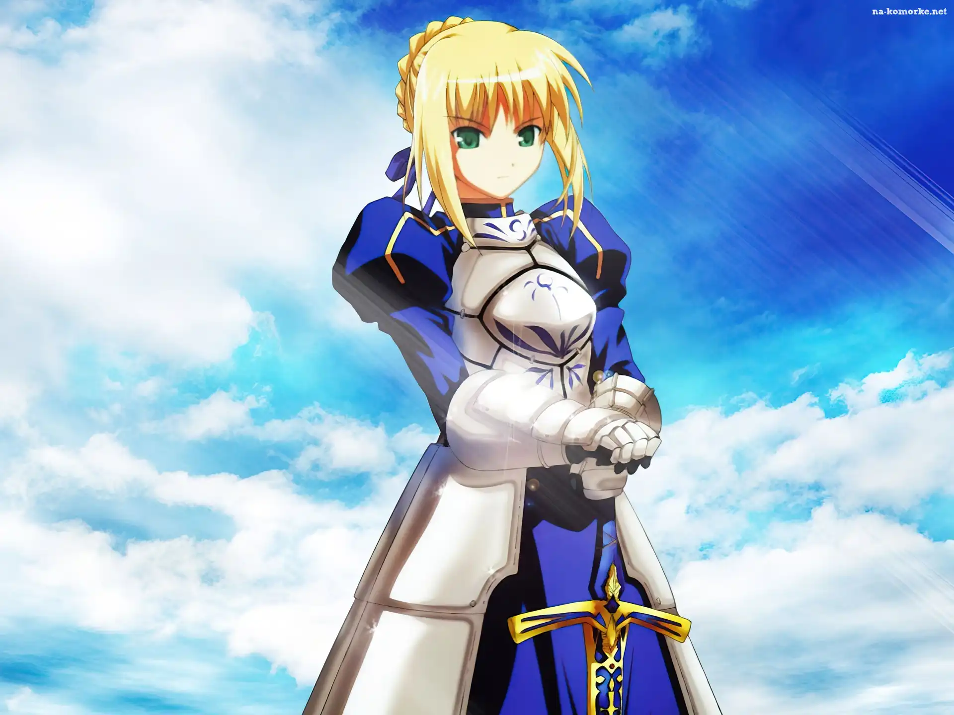 miecz, suknia, Fate Stay Night, kobieta