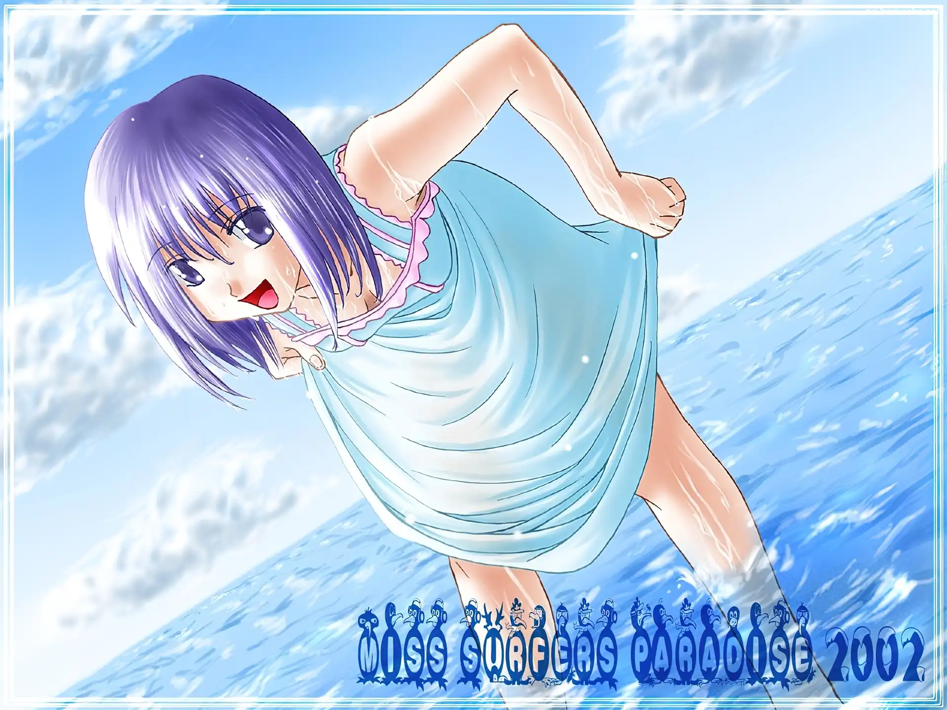 Miss Surfersparadise, niebo, morze