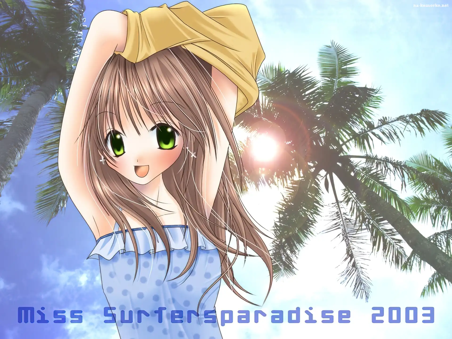 Miss Surfersparadise, niebo, palmy