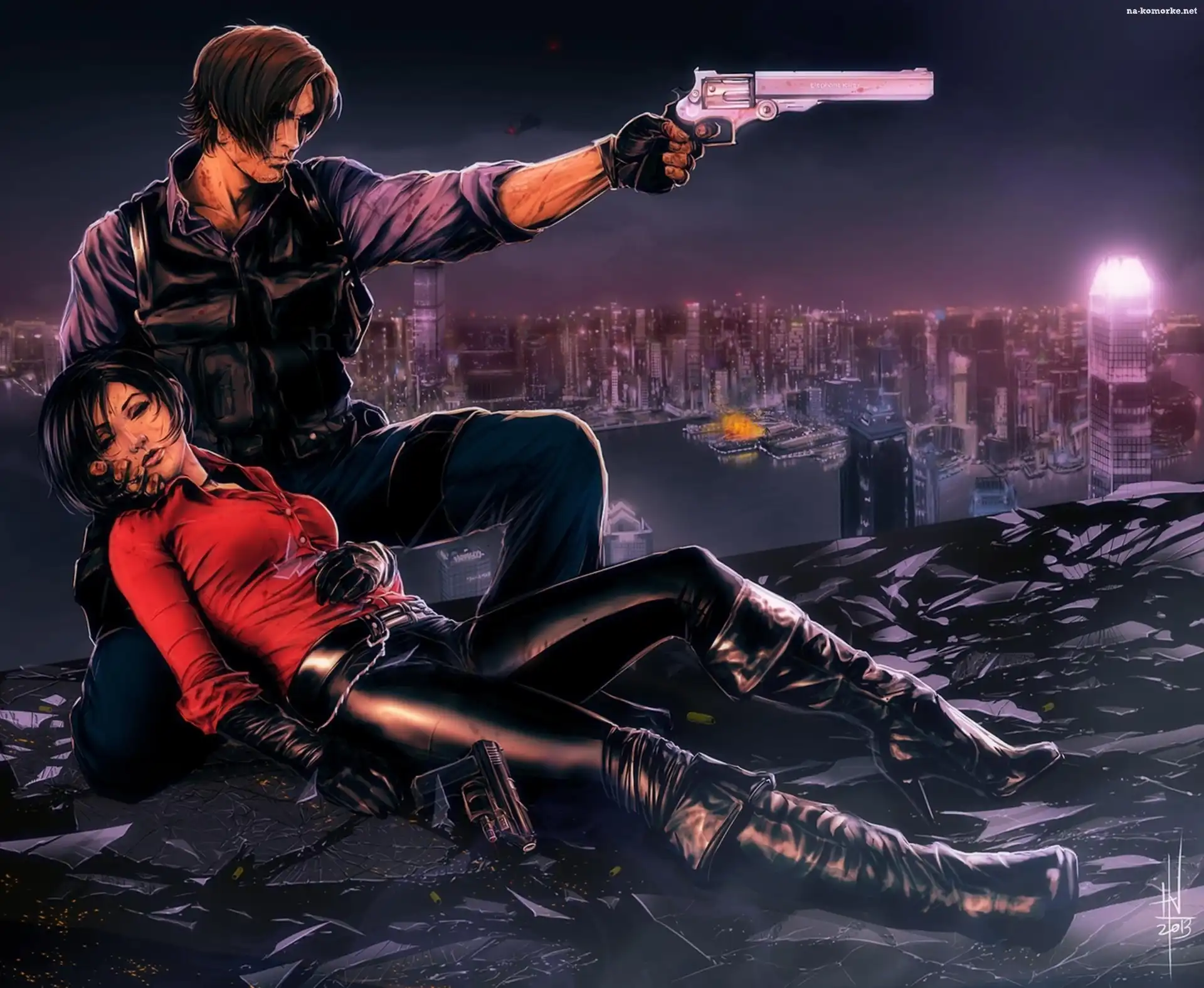Misto, Resident Evil, Postacie, Broń, Noc