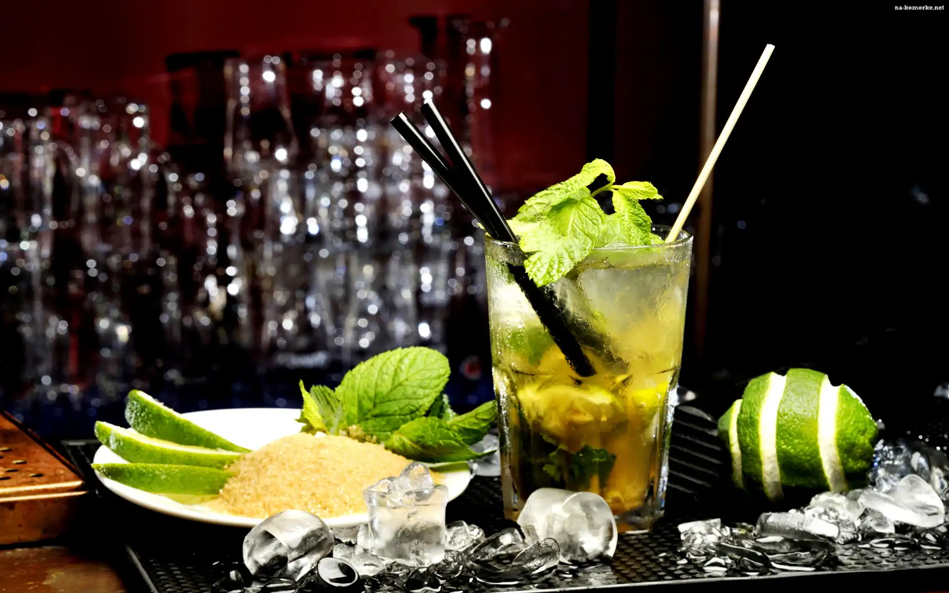 Mojito, Kompozycja, Lód, Limonka