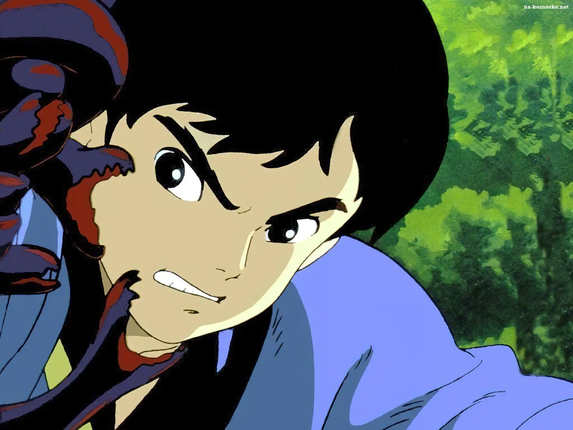 Mononoke Hime, chłopak, zieleń