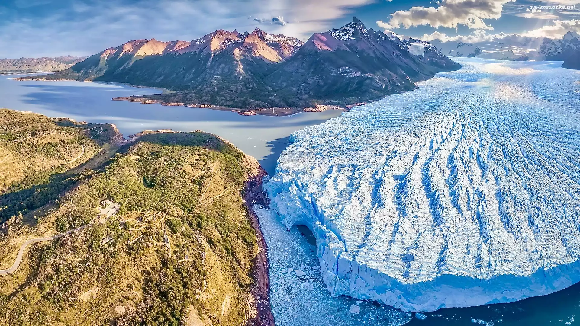 Góry, Argentyna, Perito Moreno, Morze, Lodowiec, Patagonia